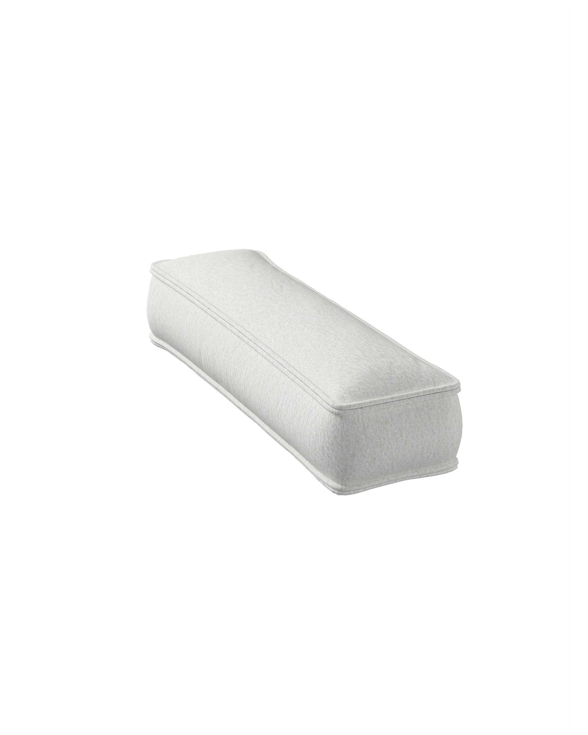Coussins lettre I couleur blanc tissu tresse (hover)
