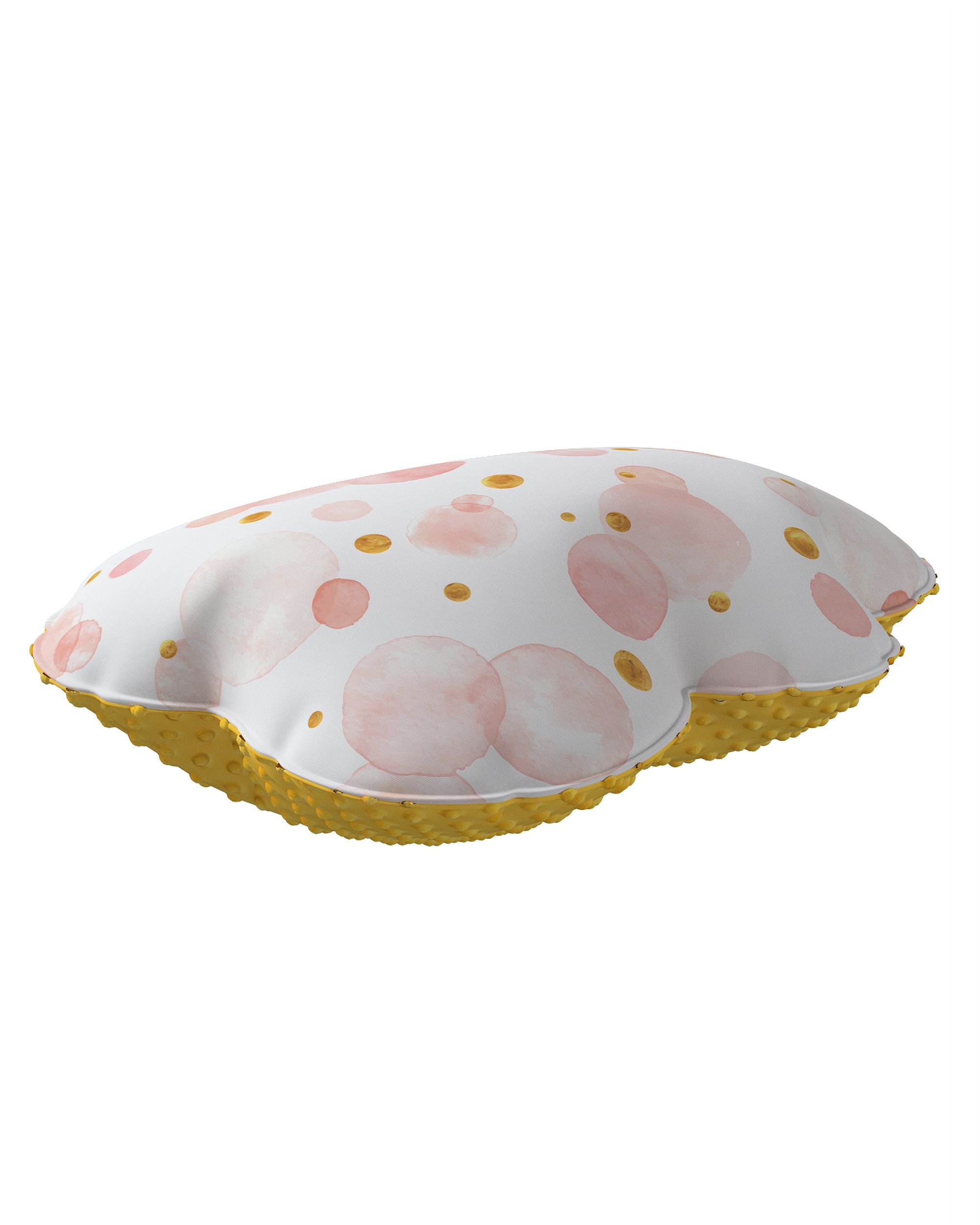 Coussin Soft Cloud tissu minky couleur rose tissu à motifs (hover)