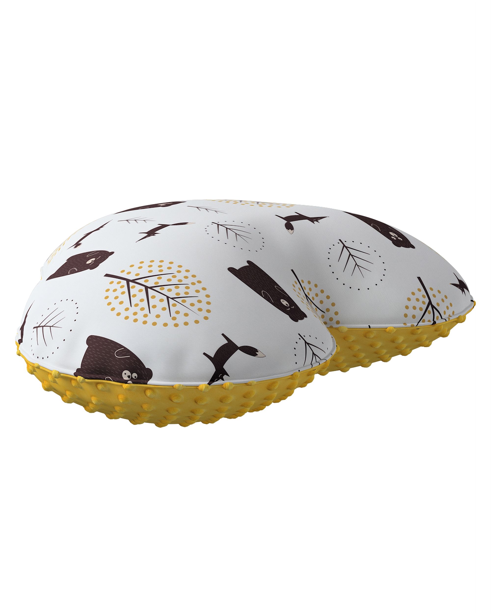 Coussin Heart of Love tissu minky couleur marron tissu à motifs (hover)