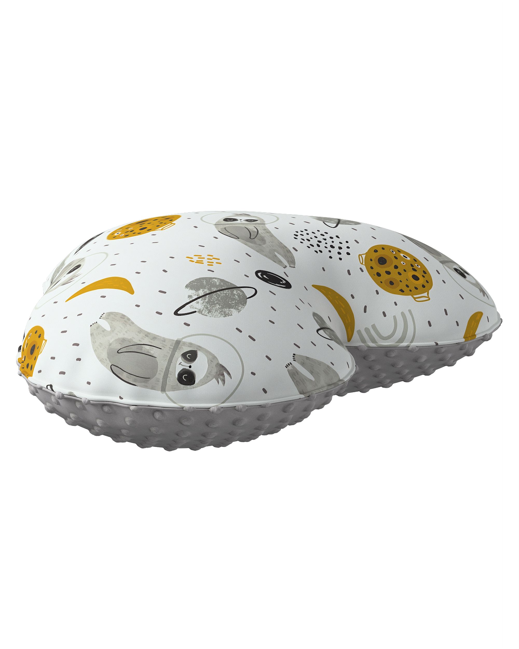 Coussin Heart of Love tissu minky couleur blanc tissu à motifs (hover)