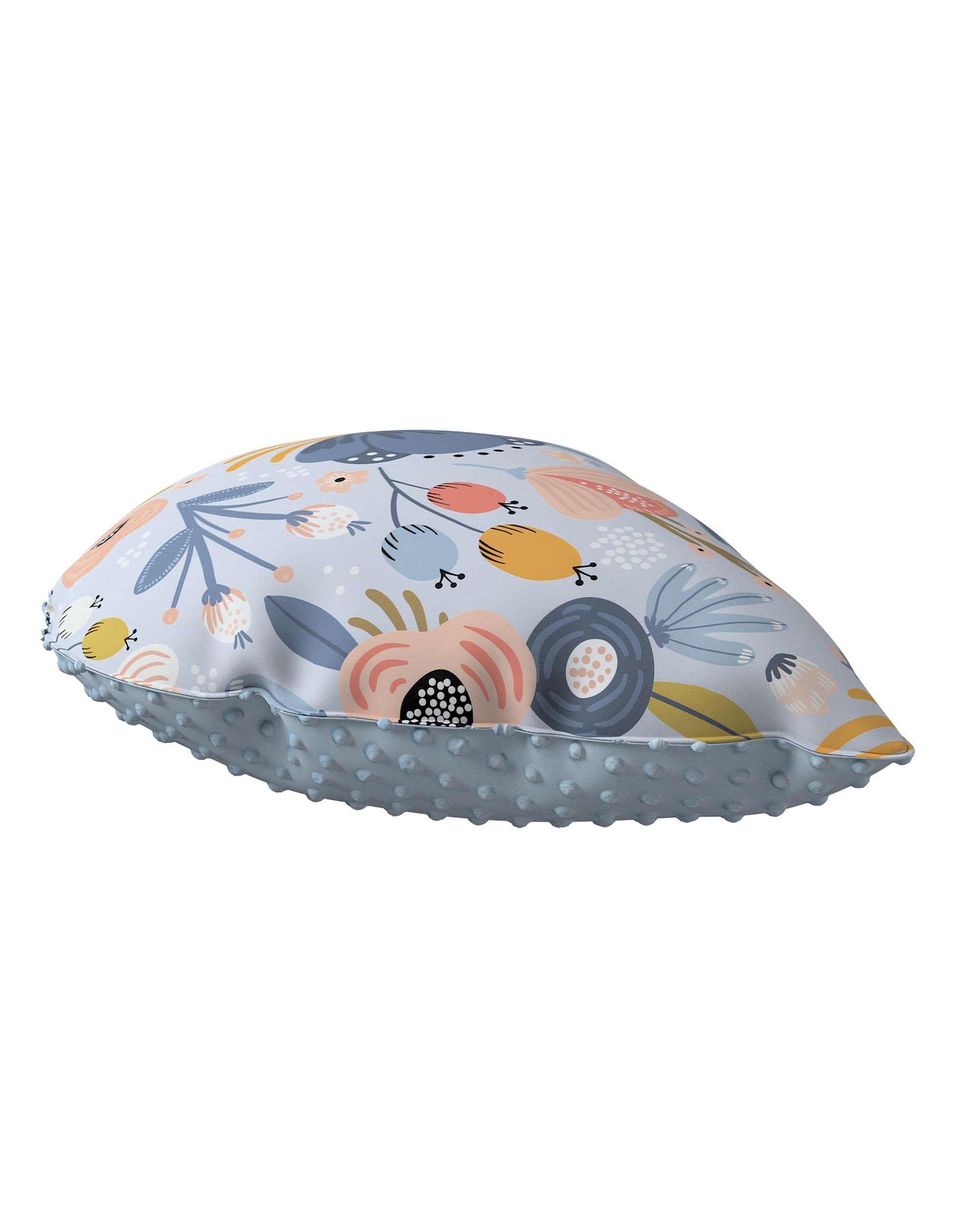 Coussin Sweet Drop tissu minky couleur bleu tissu à motifs (hover)