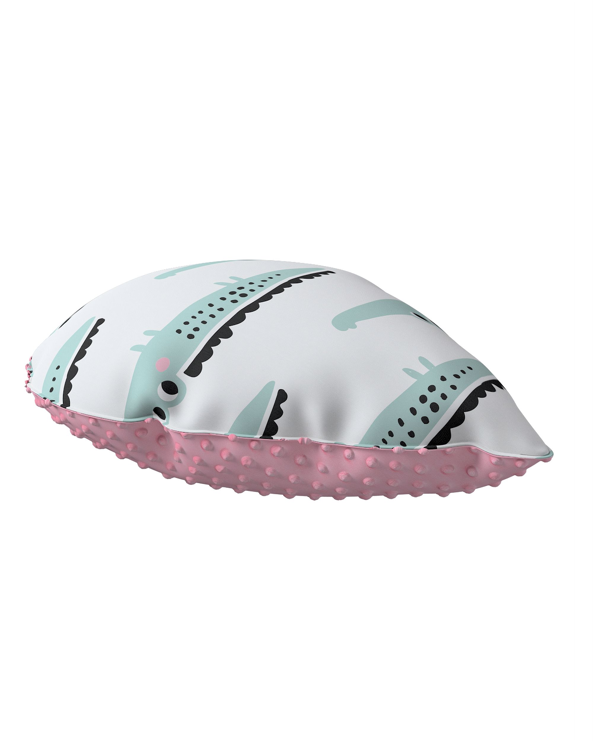 Coussin Sweet Drop tissu minky couleur vert tissu à motifs (hover)
