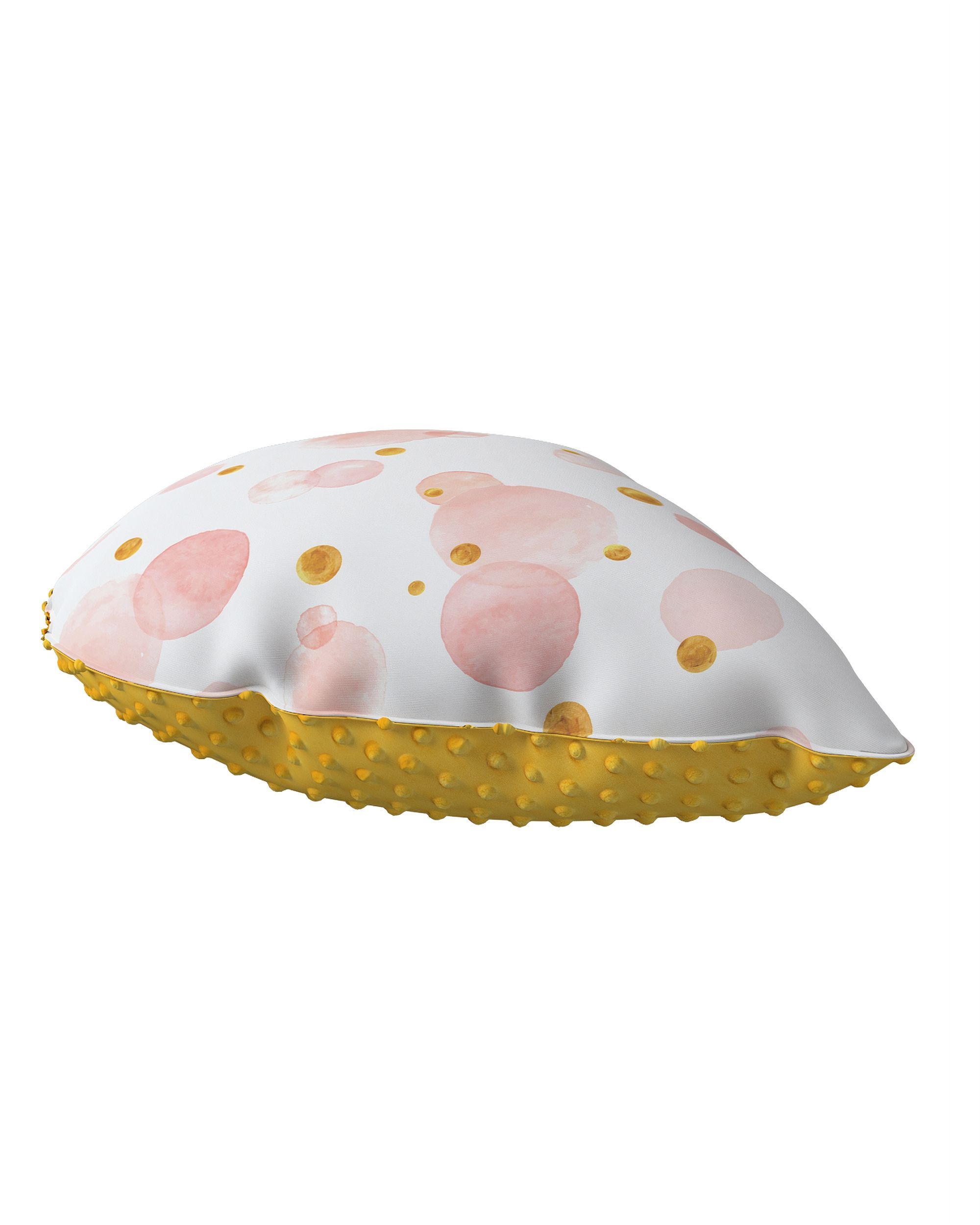 Coussin Sweet Drop tissu minky couleur rose tissu à motifs (hover)