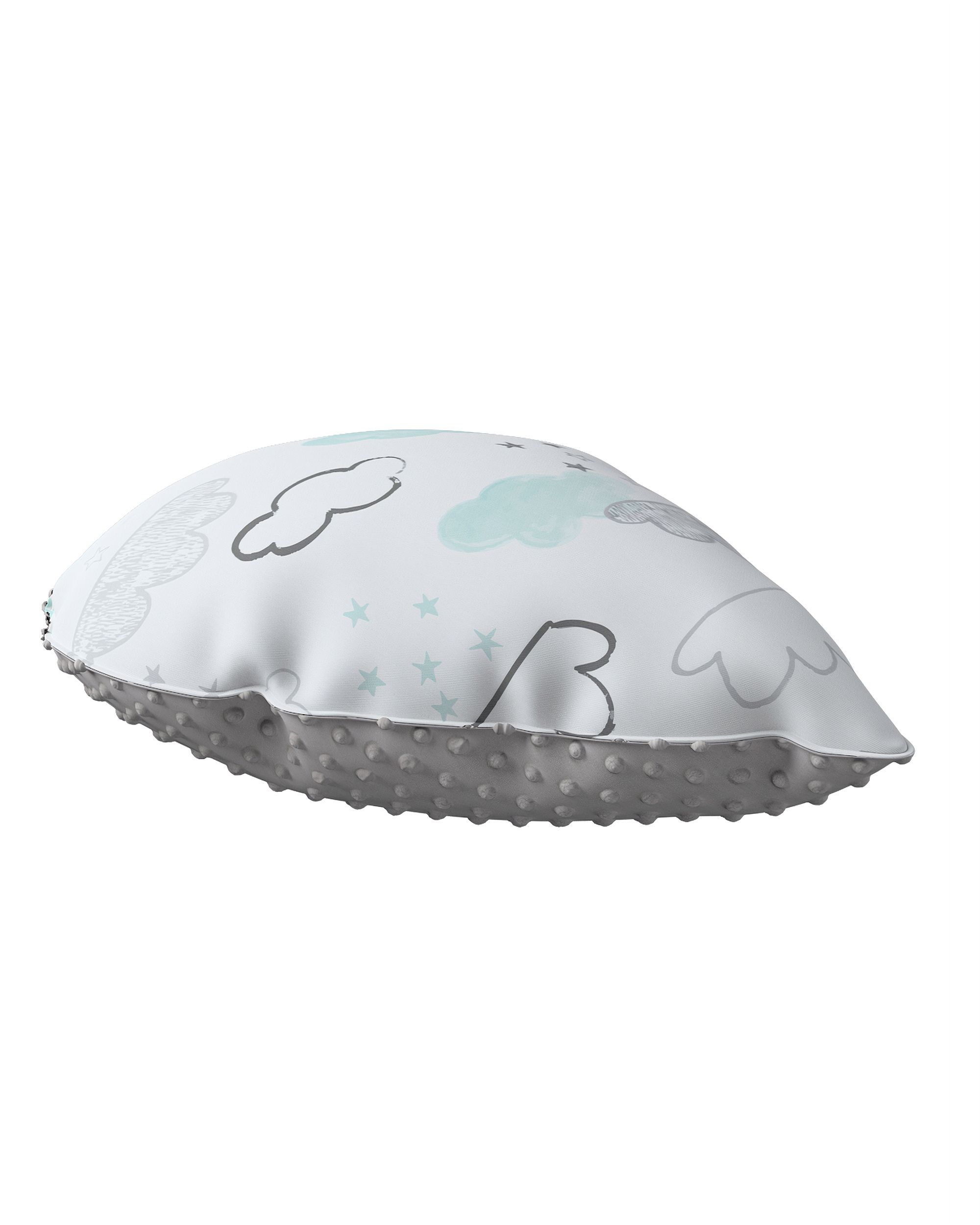 Coussin Sweet Drop tissu minky couleur blanc tissu à motifs (hover)