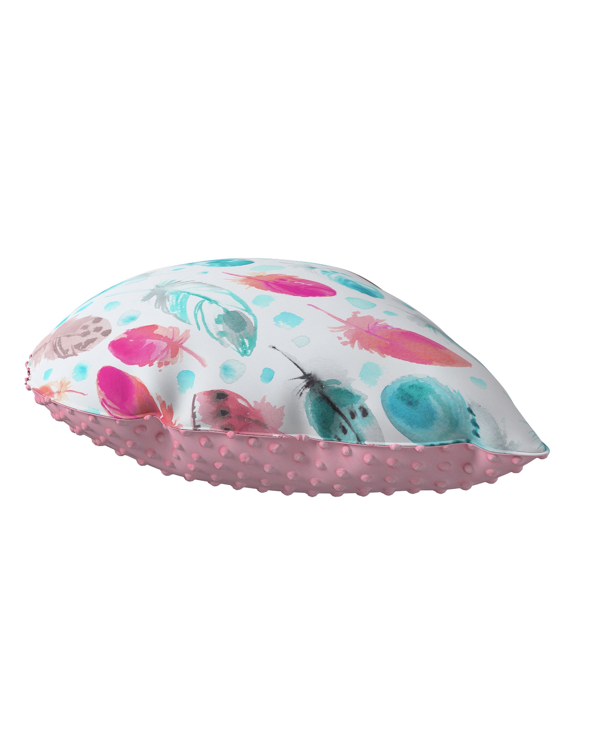 Coussin Sweet Drop tissu minky couleur bleu tissu à motifs (hover)