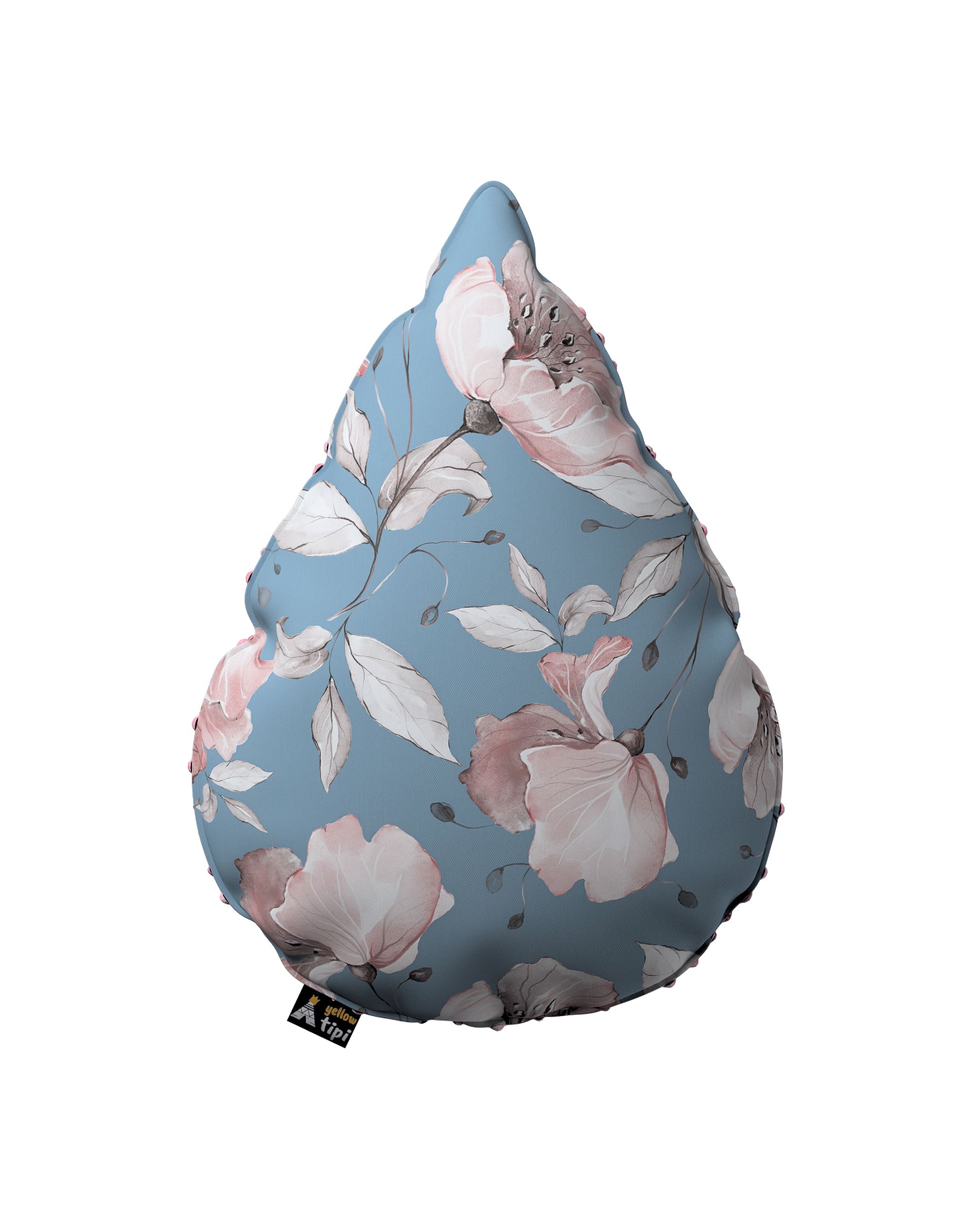 Coussin Sweet Drop tissu minky couleur bleu tissu à motifs