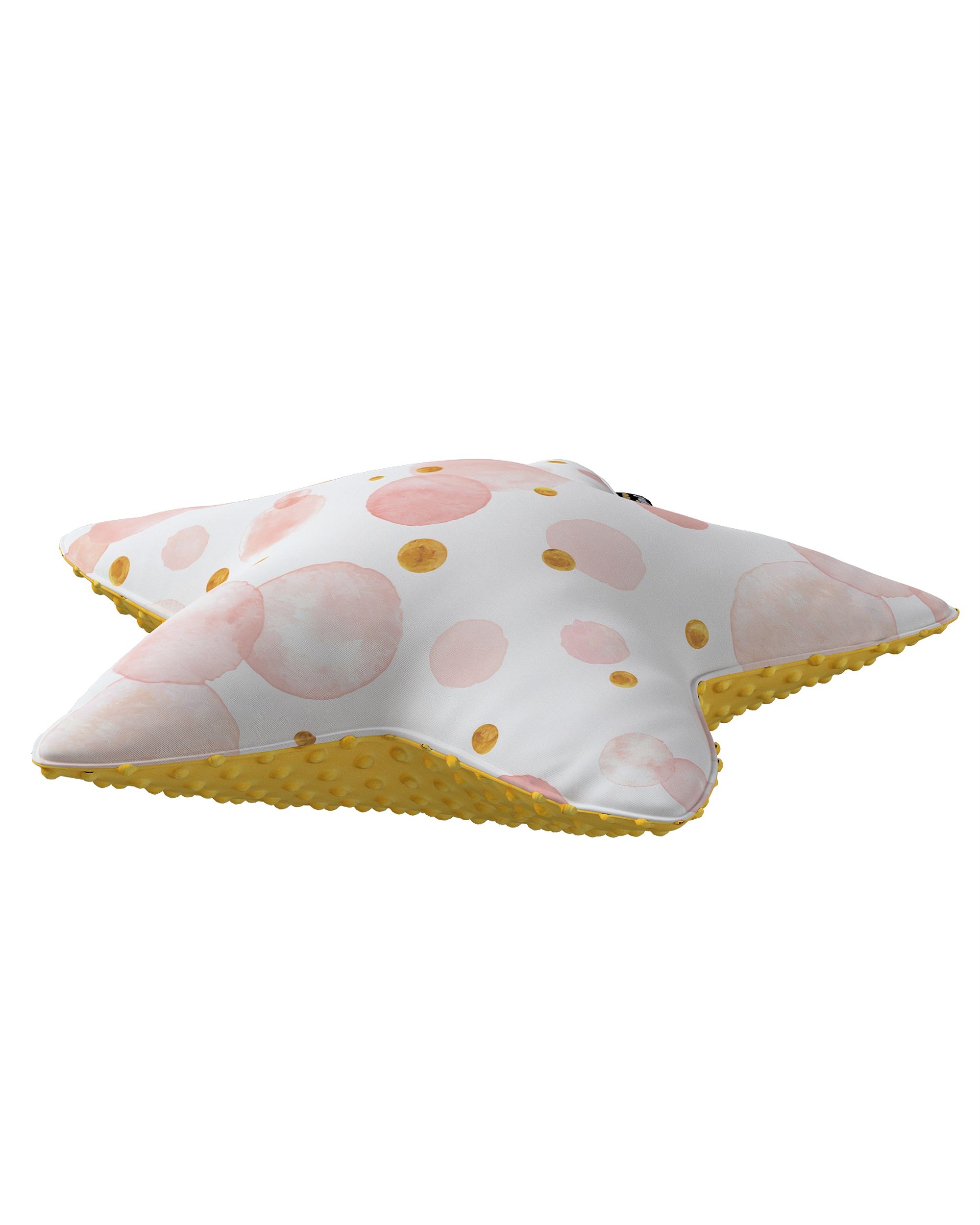 Coussin Lucky Star tissu minky couleur rose tissu à motifs (hover)