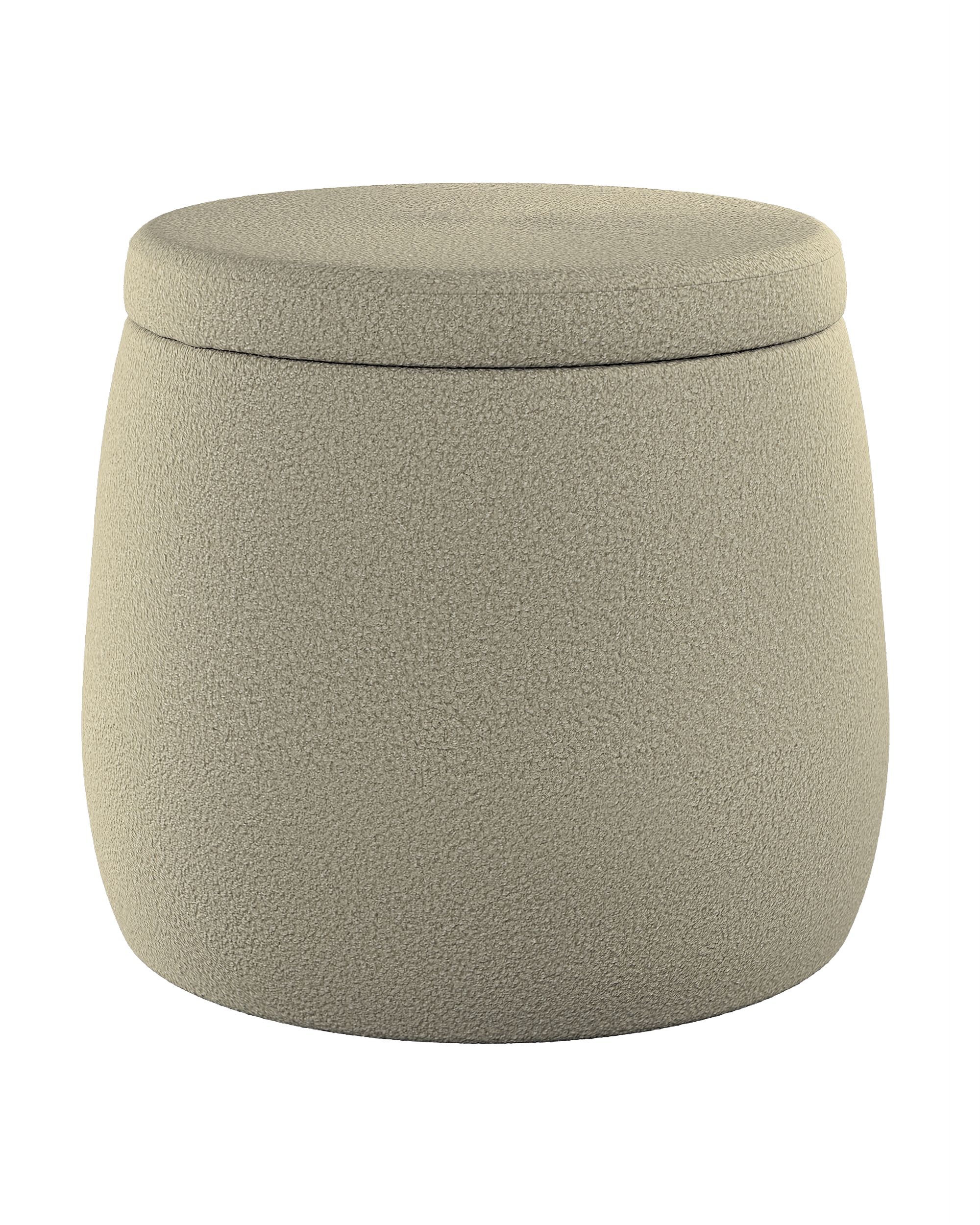 Pouf Candy Jar couleur beige tissu tresse