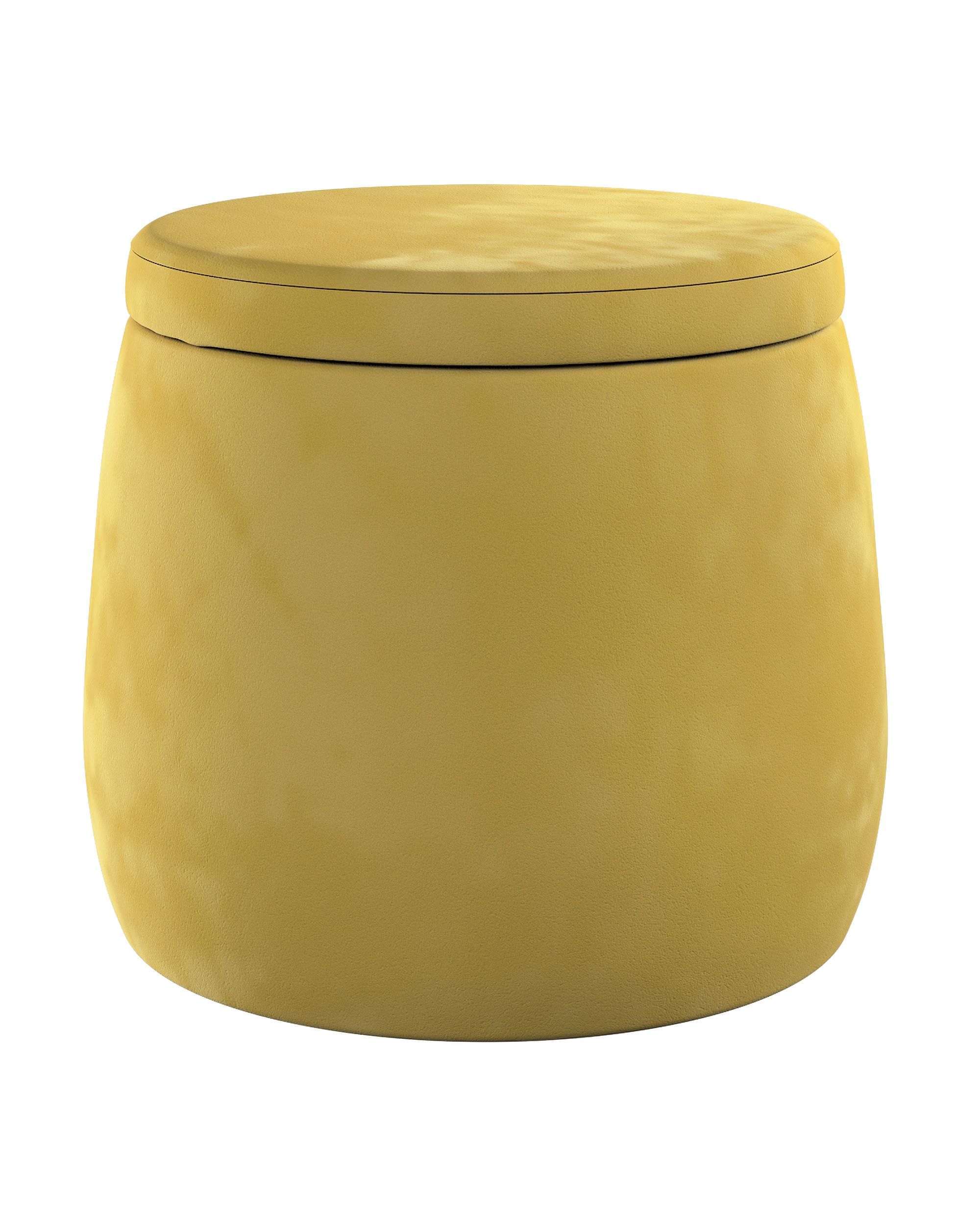 Pouf Candy Jar couleur vert tissu brillant, velours