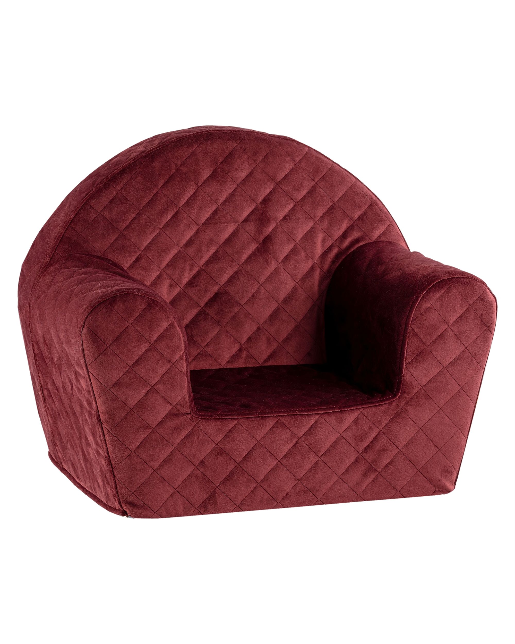 Siège pour enfant Mati couleur rouge tissu brillant, velours