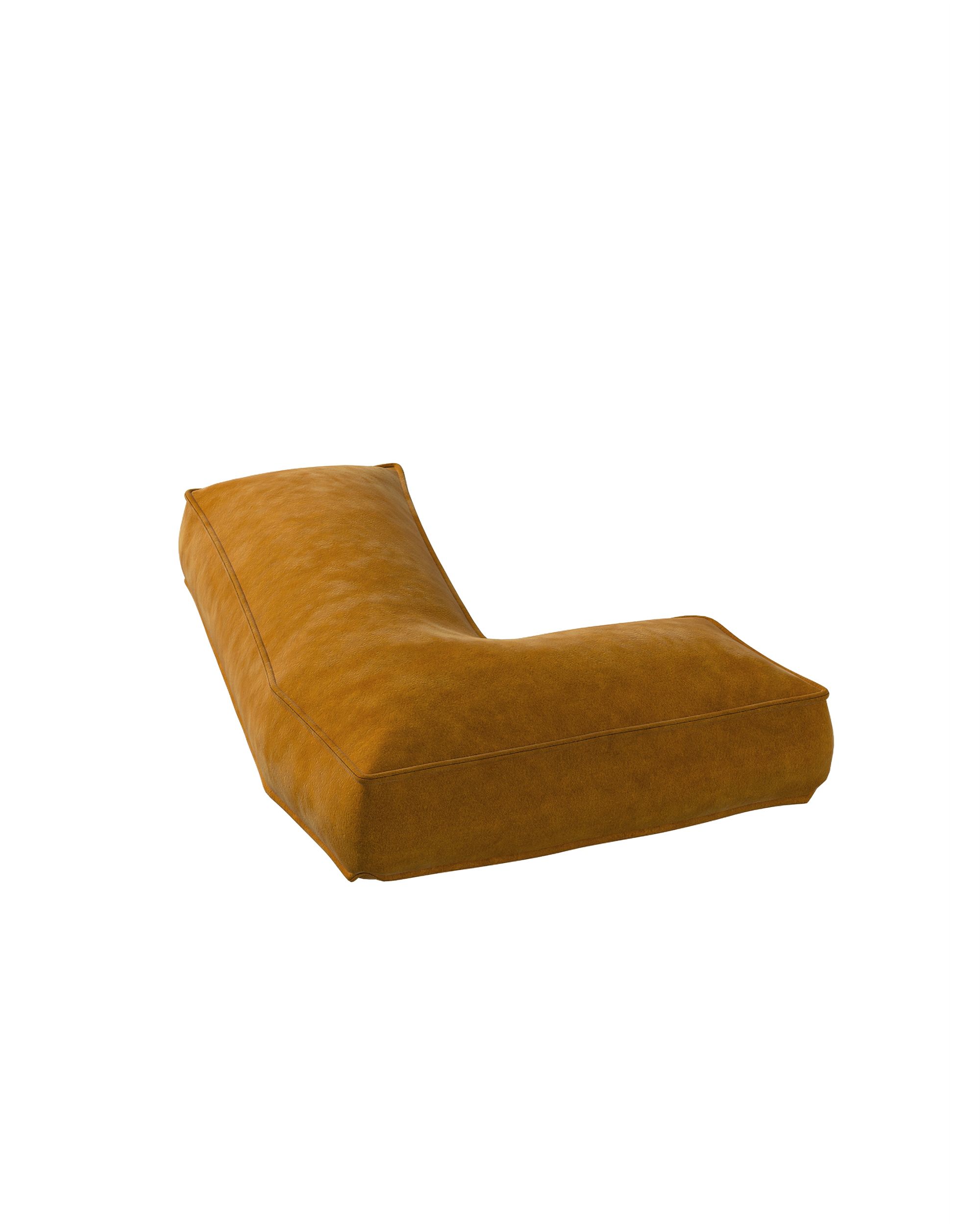 Coussin en forme du chiffre 7 couleur jaune tissu brillant, velours (hover)