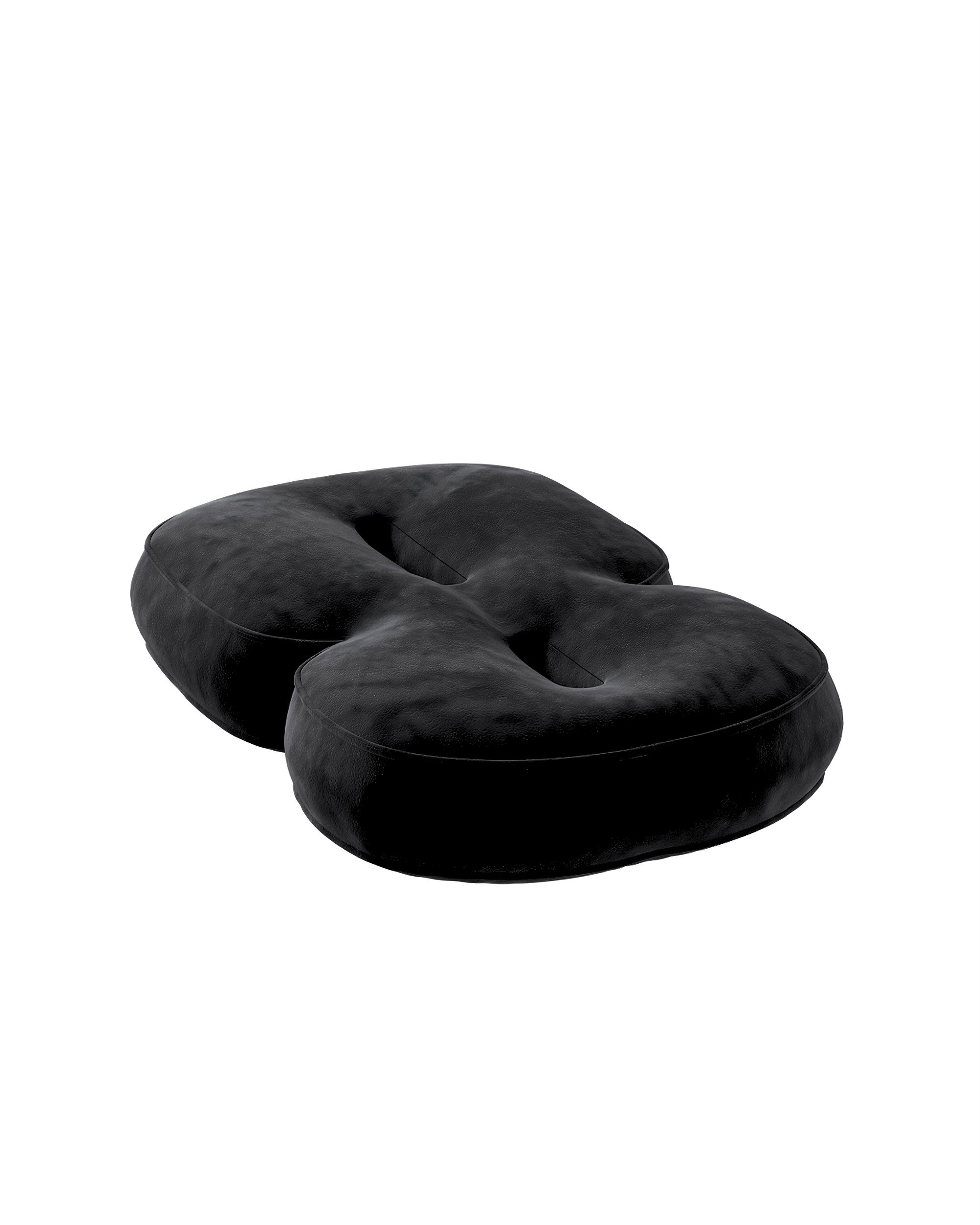 Number 8-shaped pillow couleur noir tissu brillant, velours (hover)