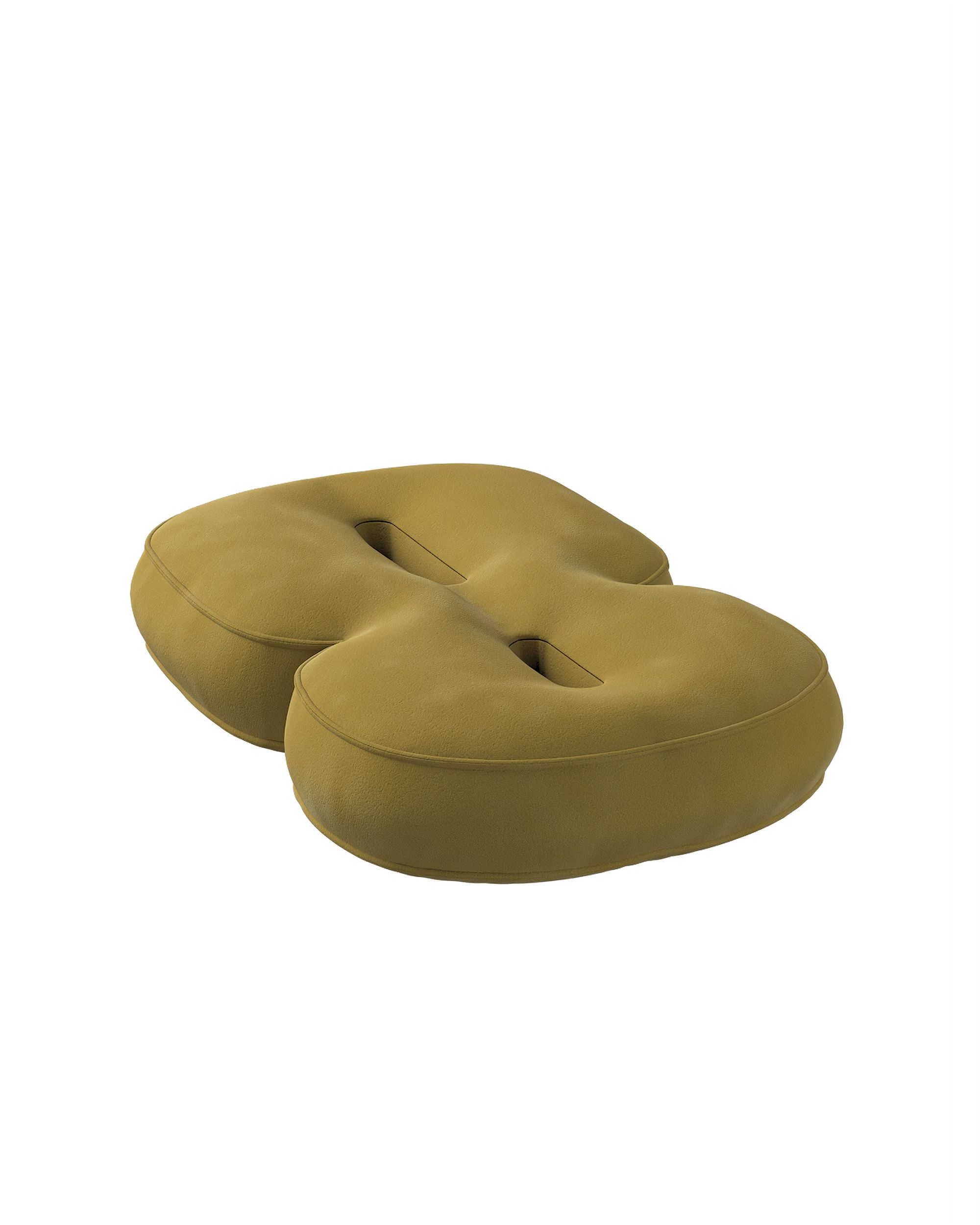 Number 8-shaped pillow couleur vert tissu brillant, velours (hover)