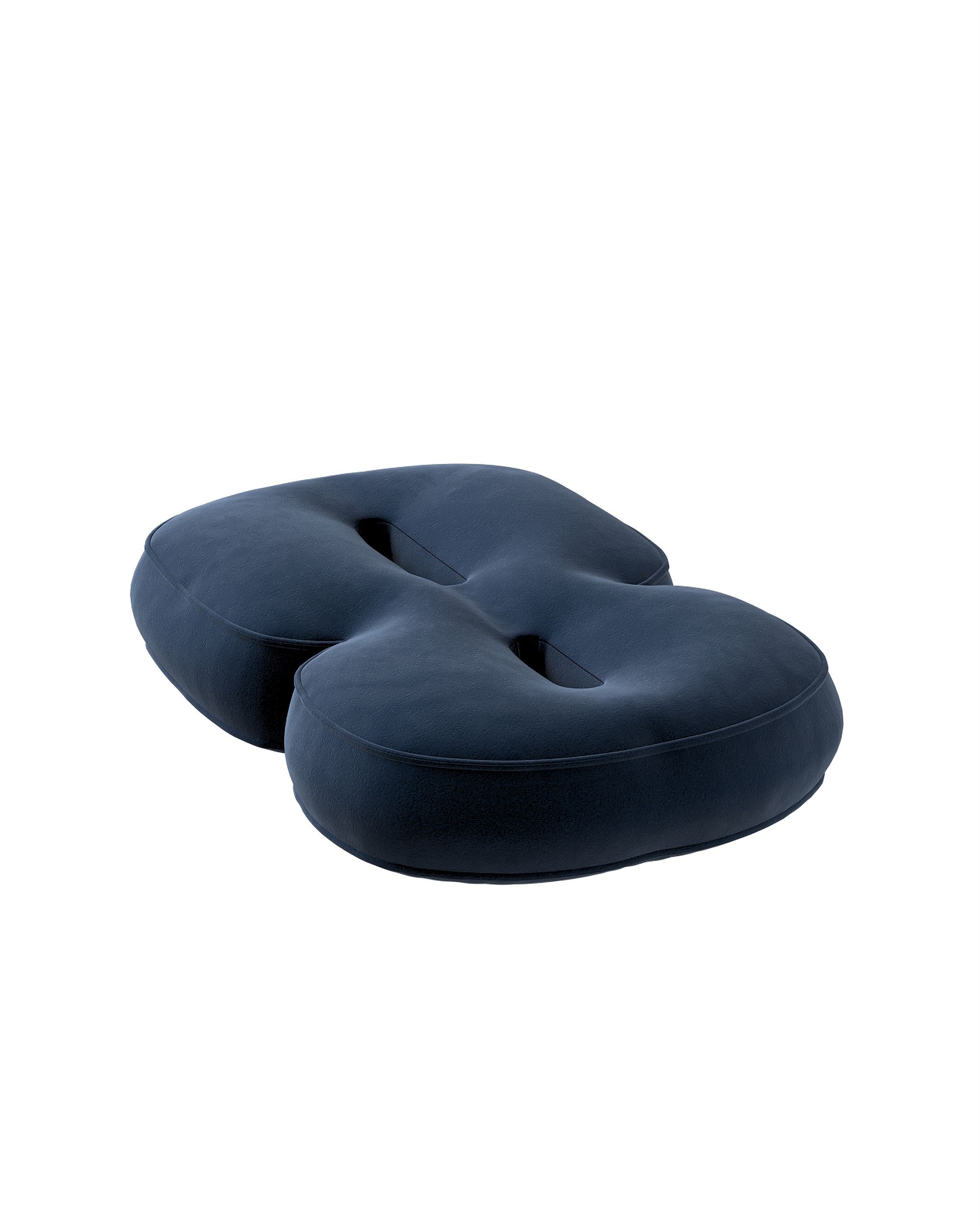 Number 8-shaped pillow couleur bleu marine tissu brillant, velours (hover)