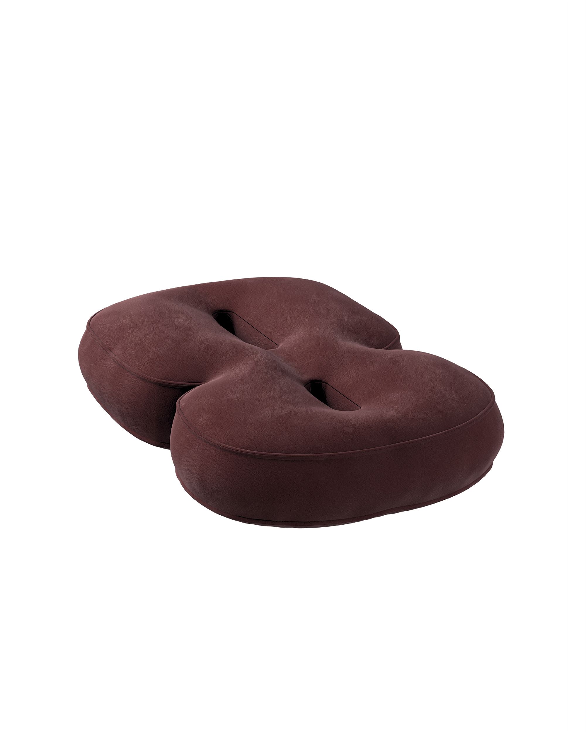 Number 8-shaped pillow couleur rouge tissu brillant, velours (hover)