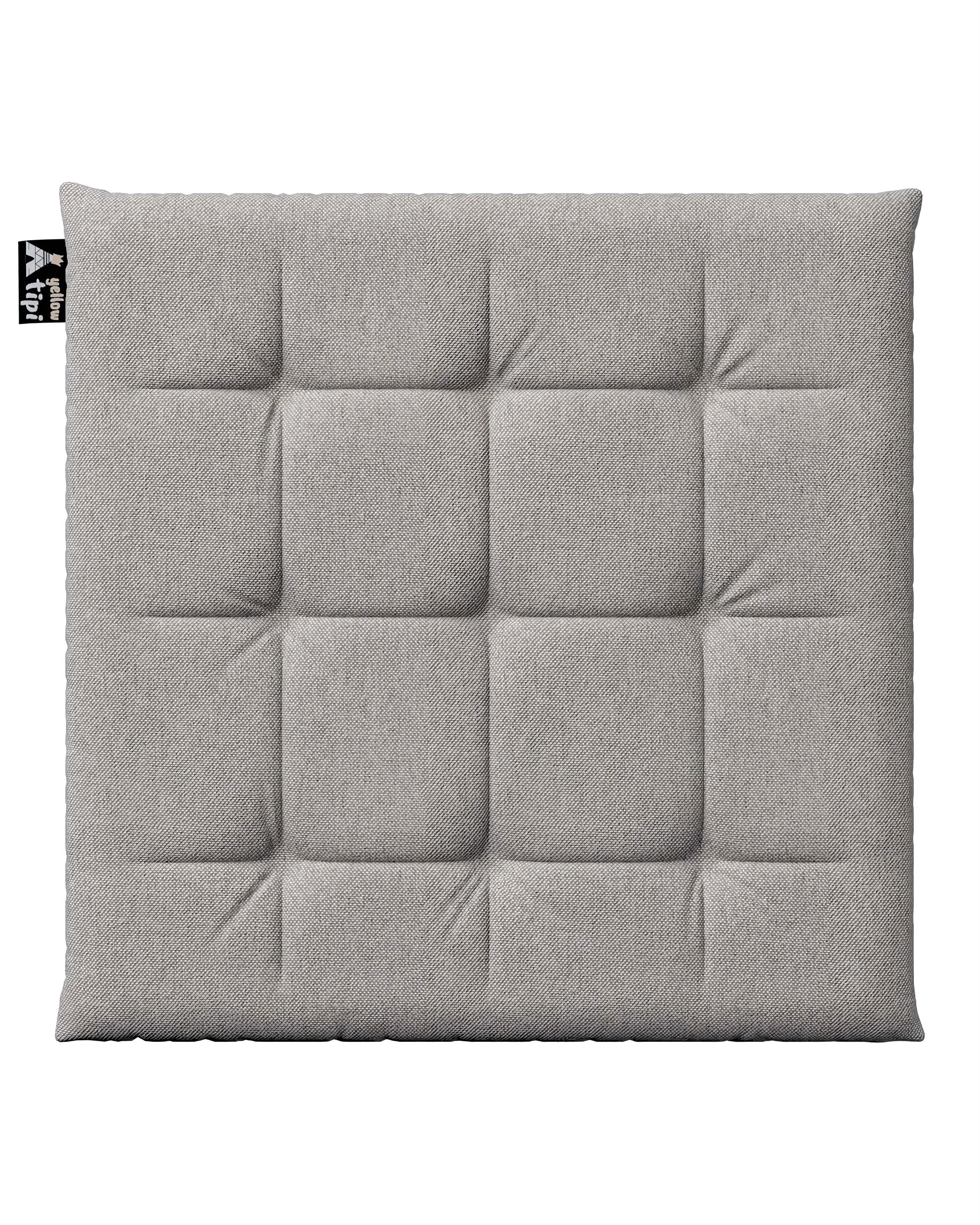 Coussin d'assise Eddie couleur gris tissu tresse (hover)