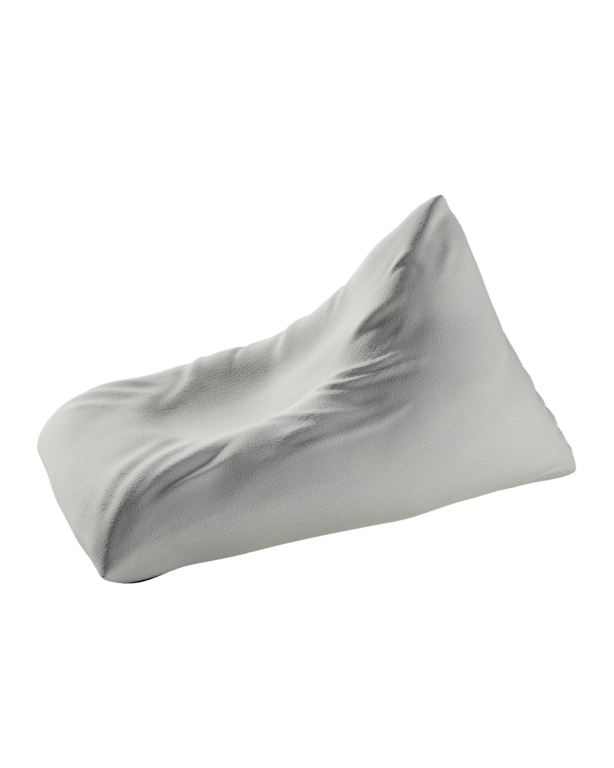 Pouf chaise longue couleur blanc tissu tresse (hover)