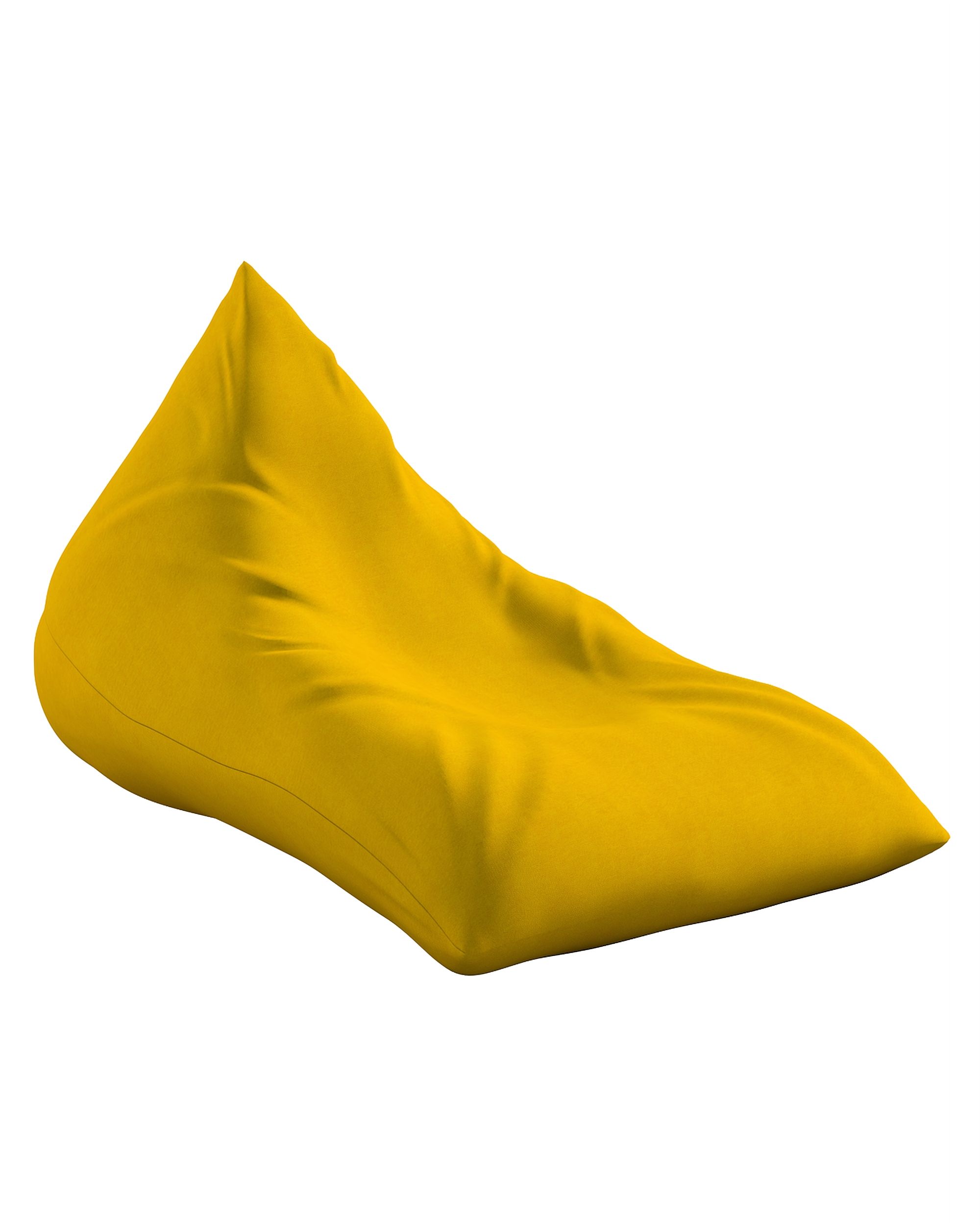 Pouf chaise longue couleur jaune tissu tresse