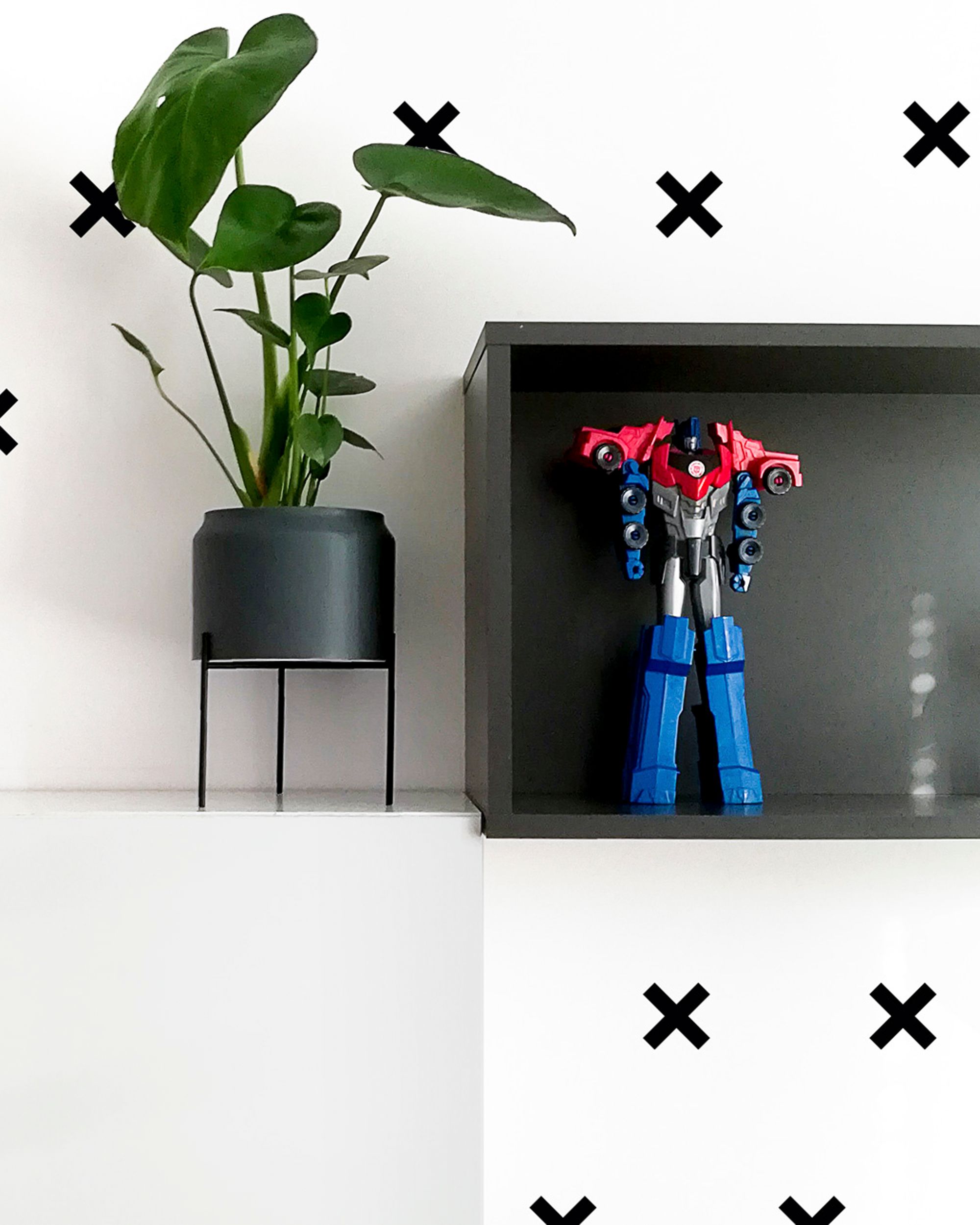 Petits stickers Mini Cross black (hover)