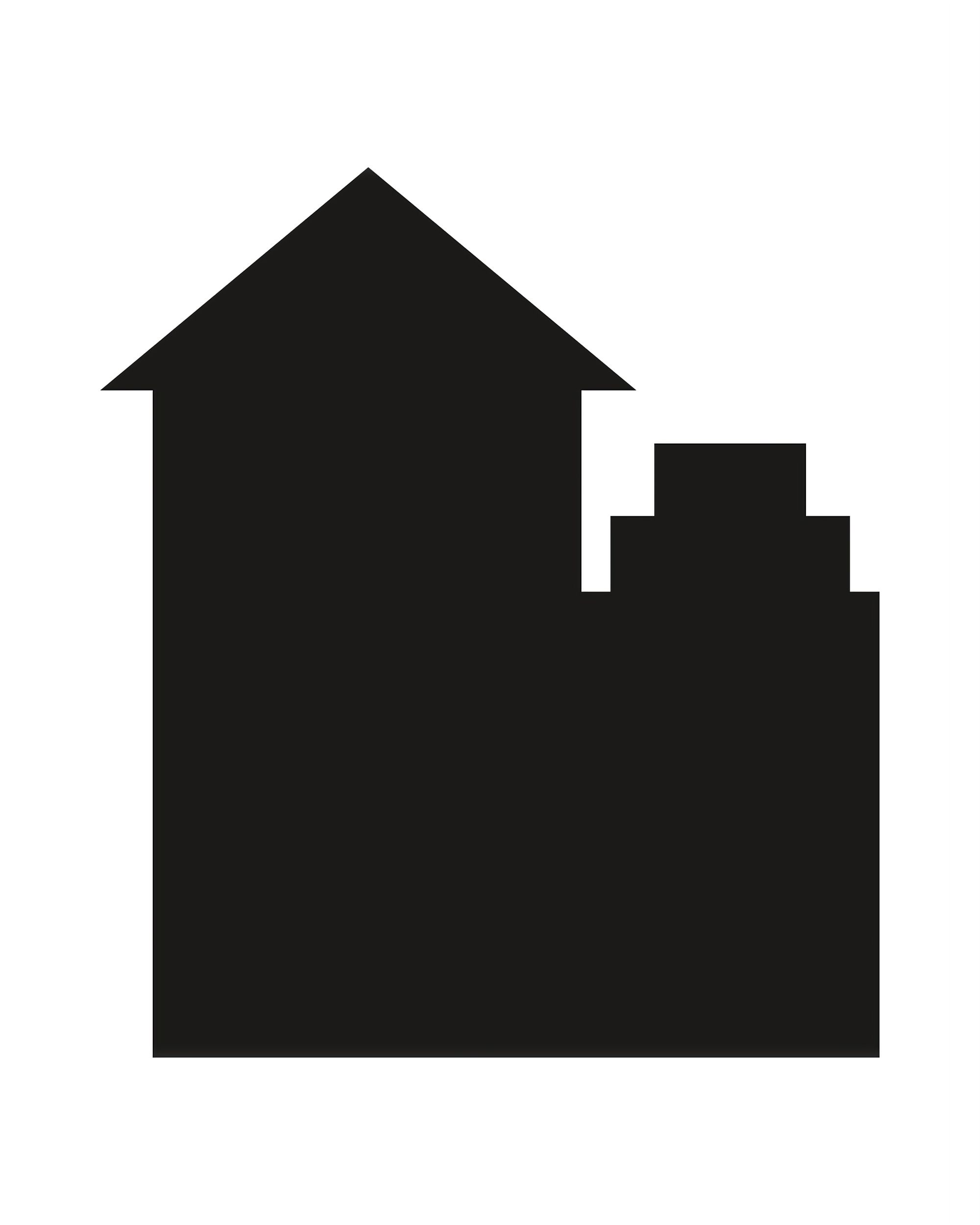 Sticker tableau noir Houses