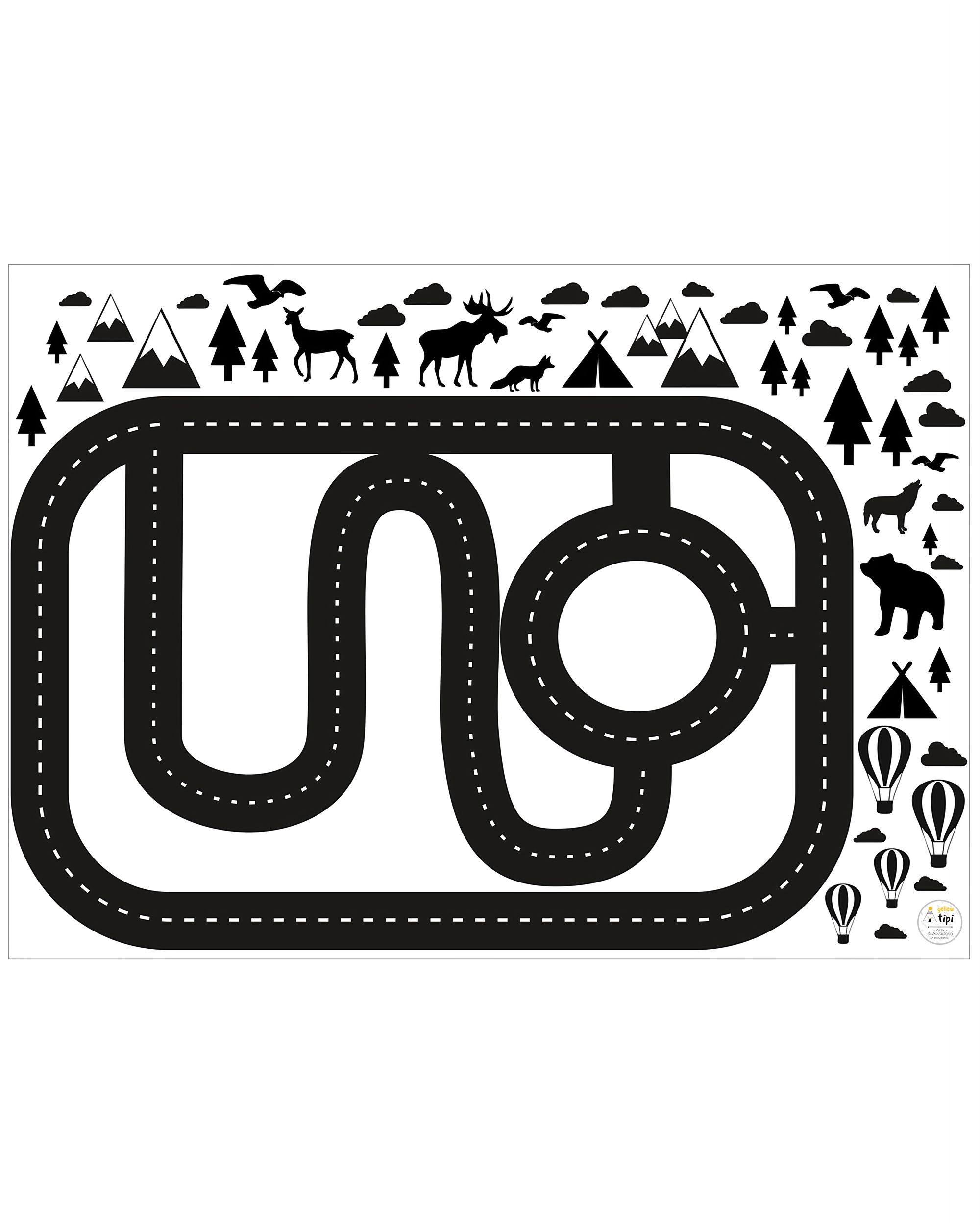 Sticker pour sol Forest Track