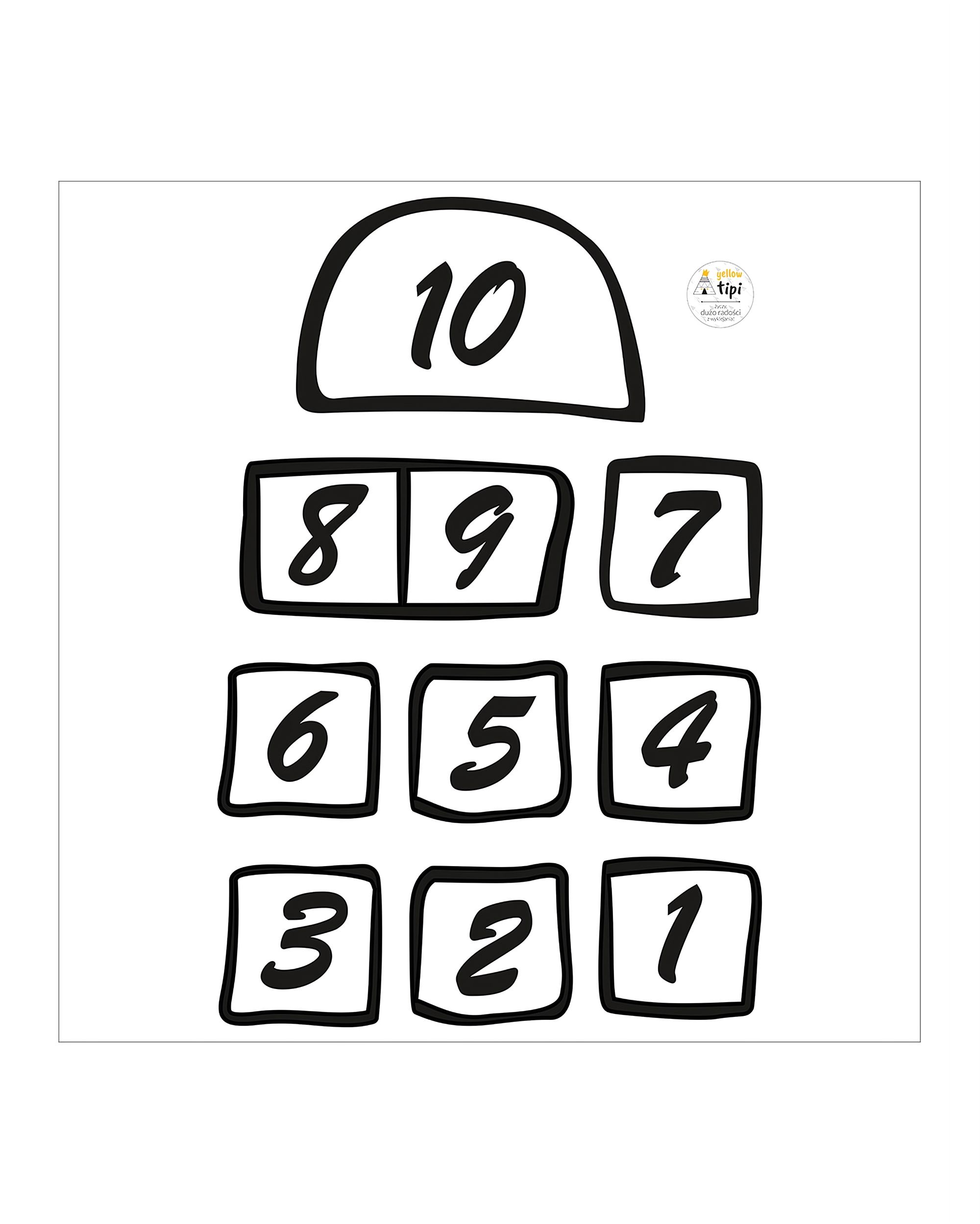 Sticker pour sol Hopscotch