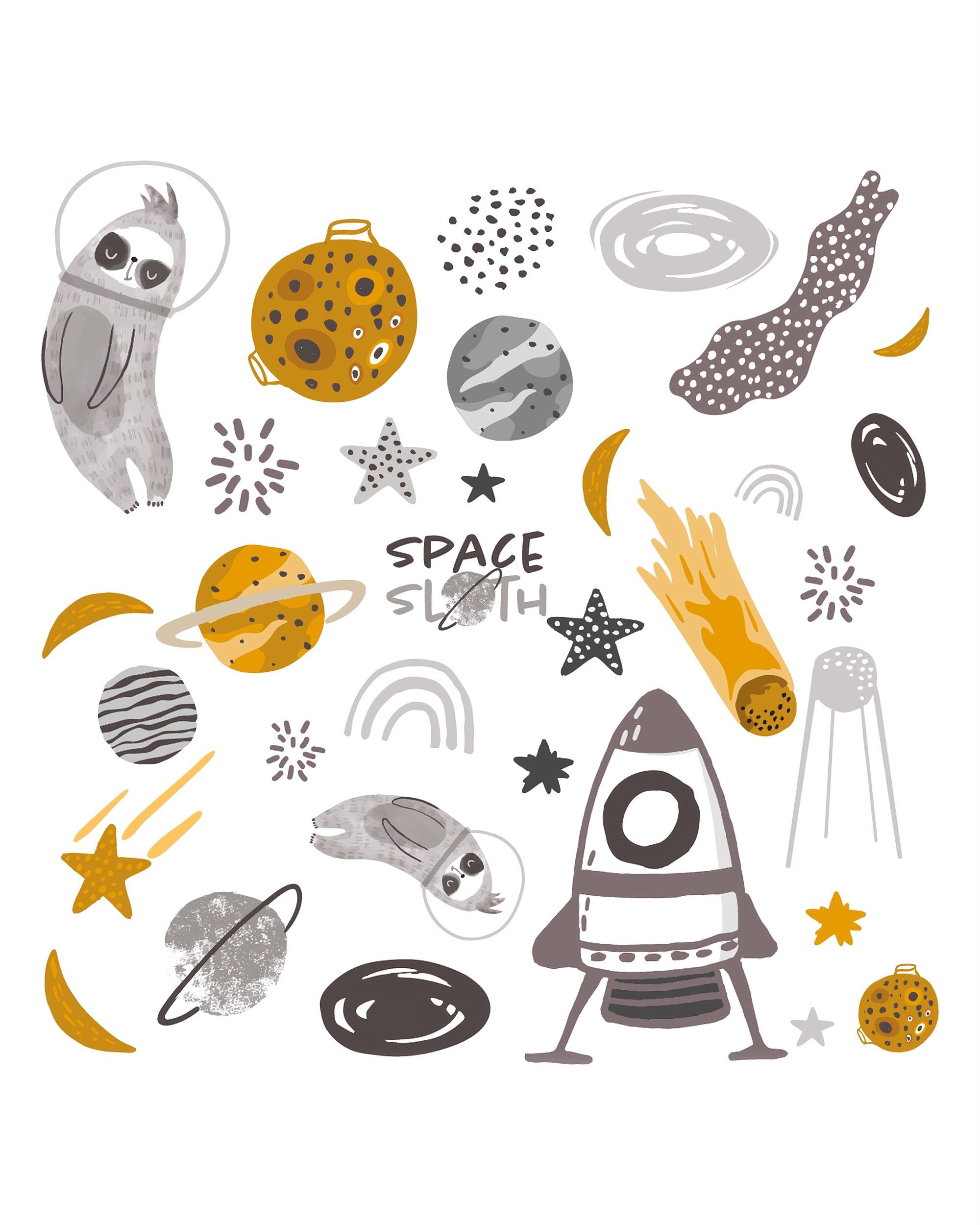 Stickers Space Sloth