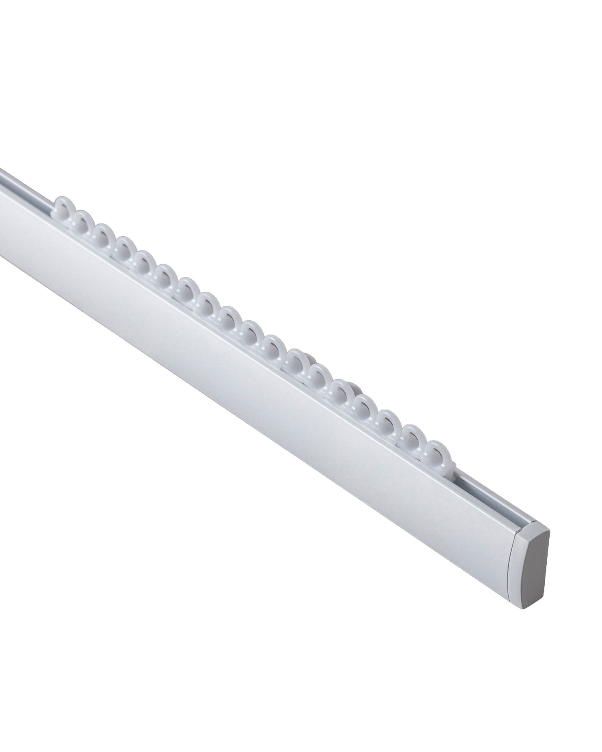 Rail plafonnier complet en aluminium Premium simple 150cm blanc