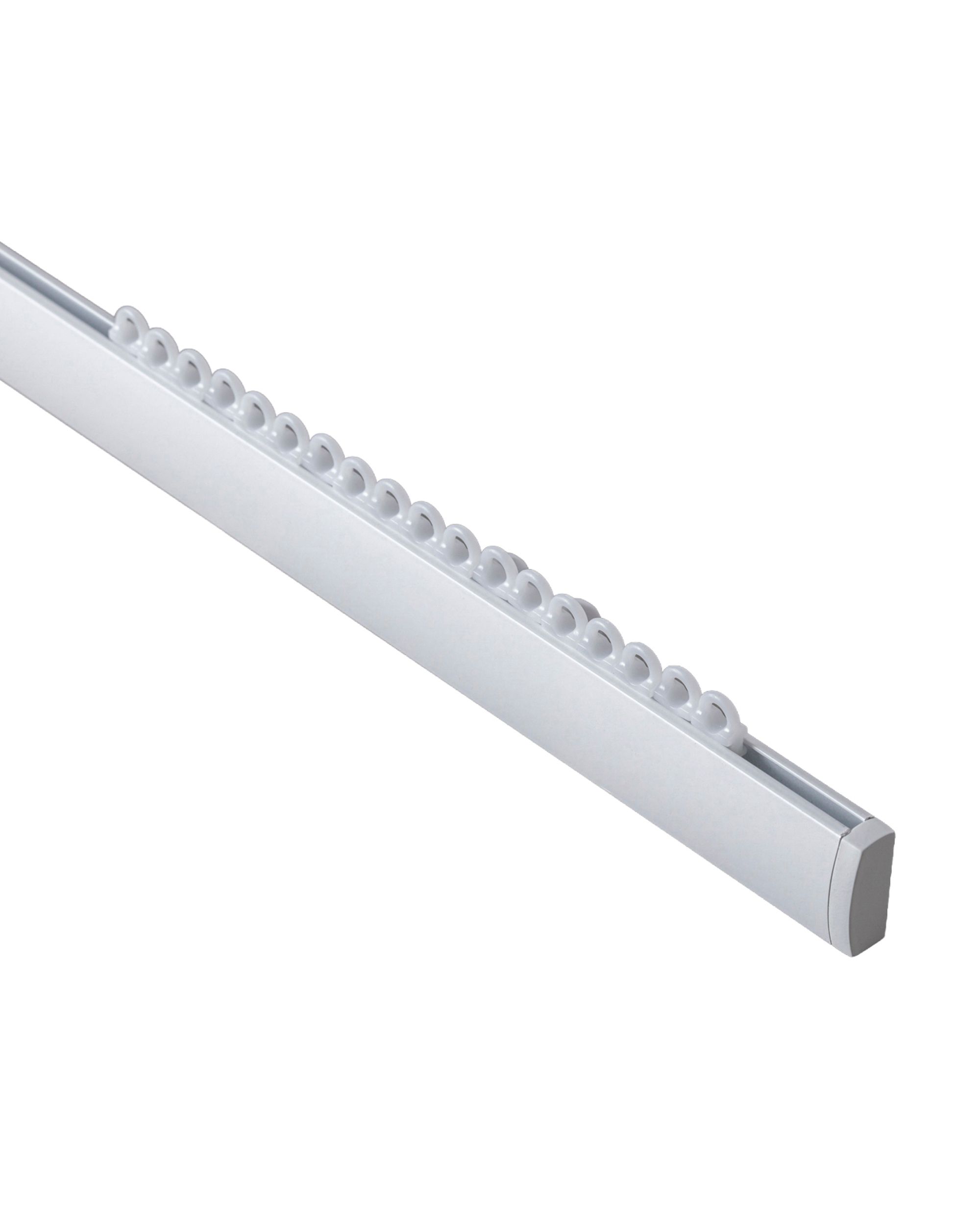 Rail de plafond Premium en aluminium simple 180cm blanc - set