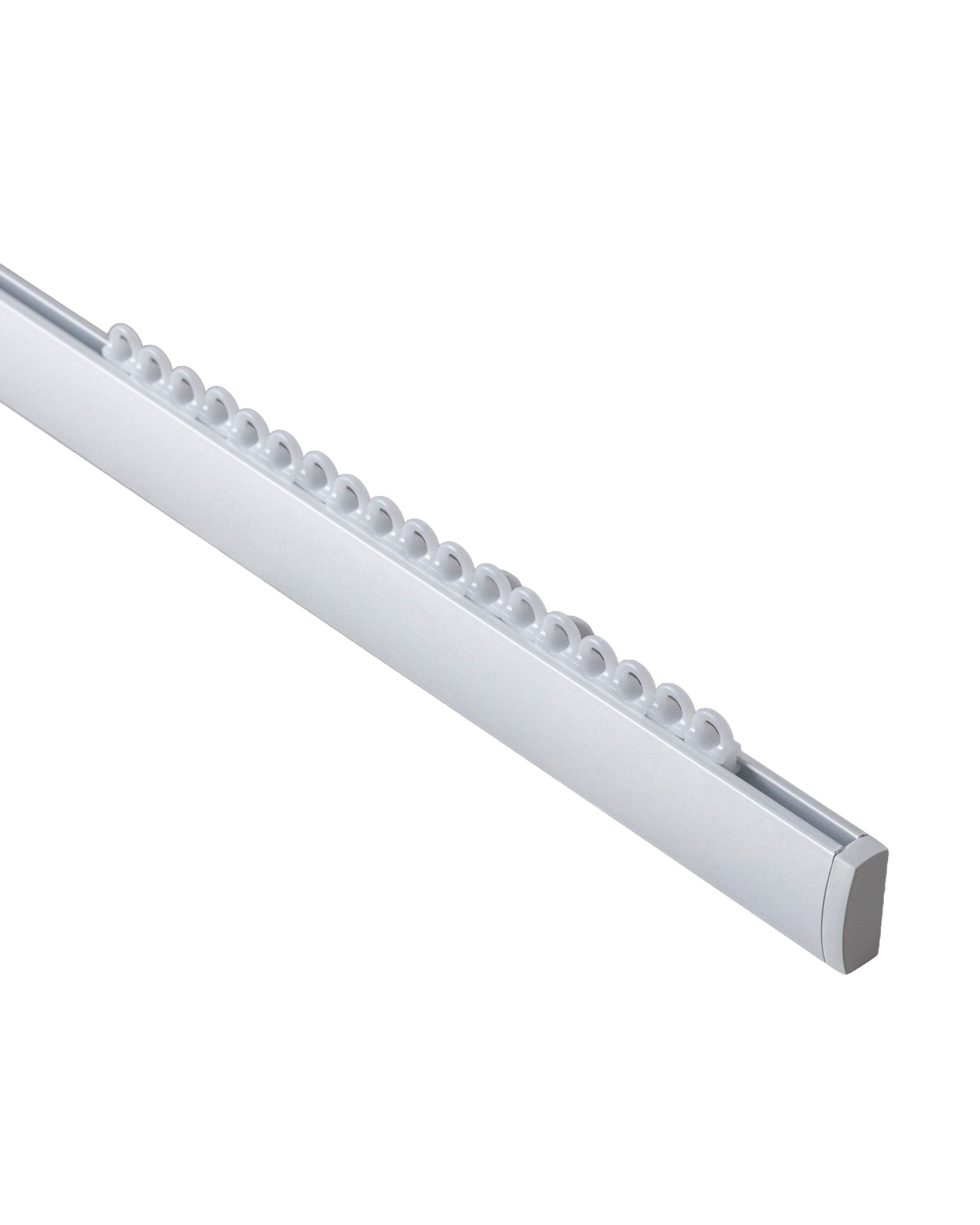 Rail de plafond Premium en aluminium simple 210cm blanc - set