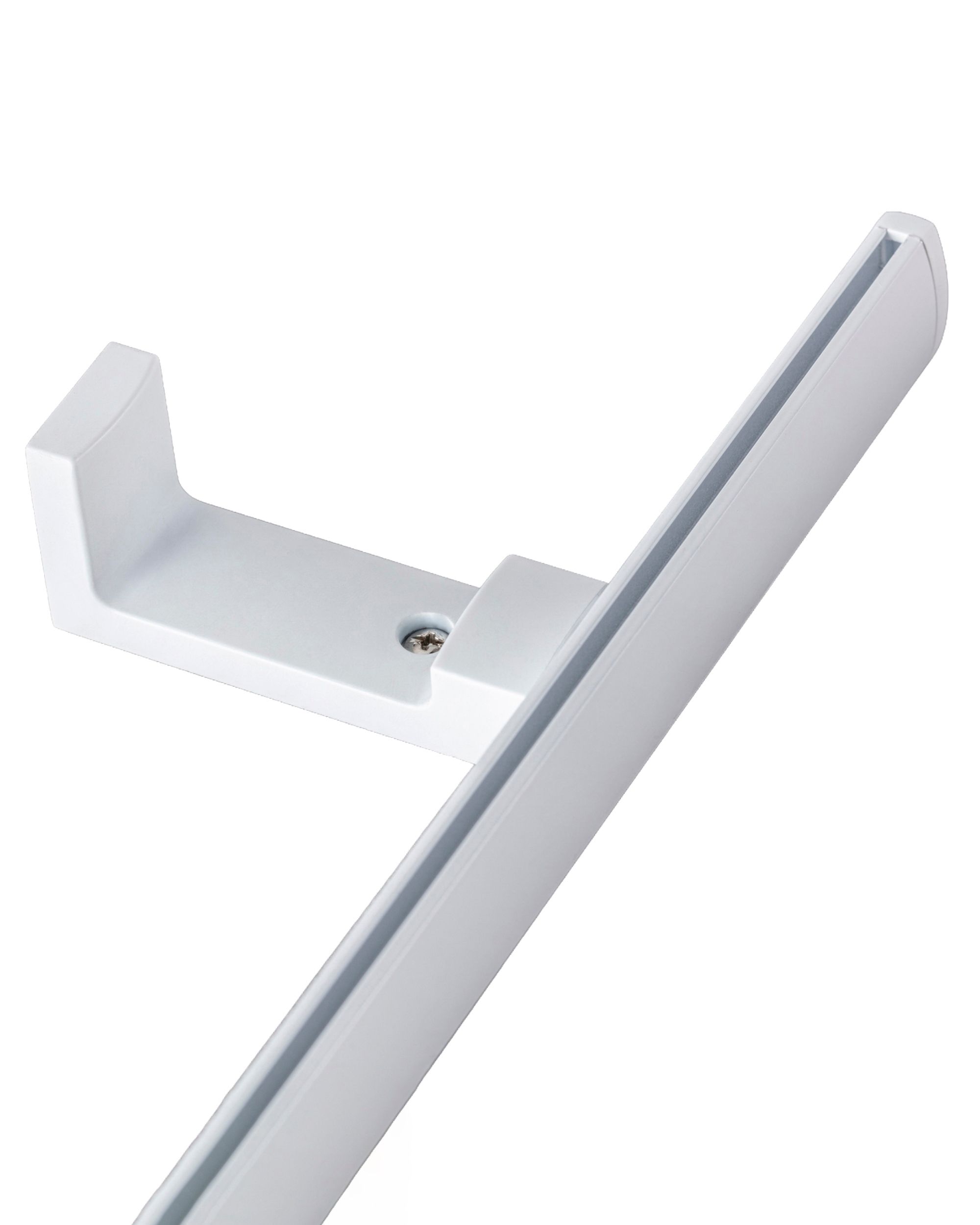 Support mural en métal pour rail de plafond Premium blanc
