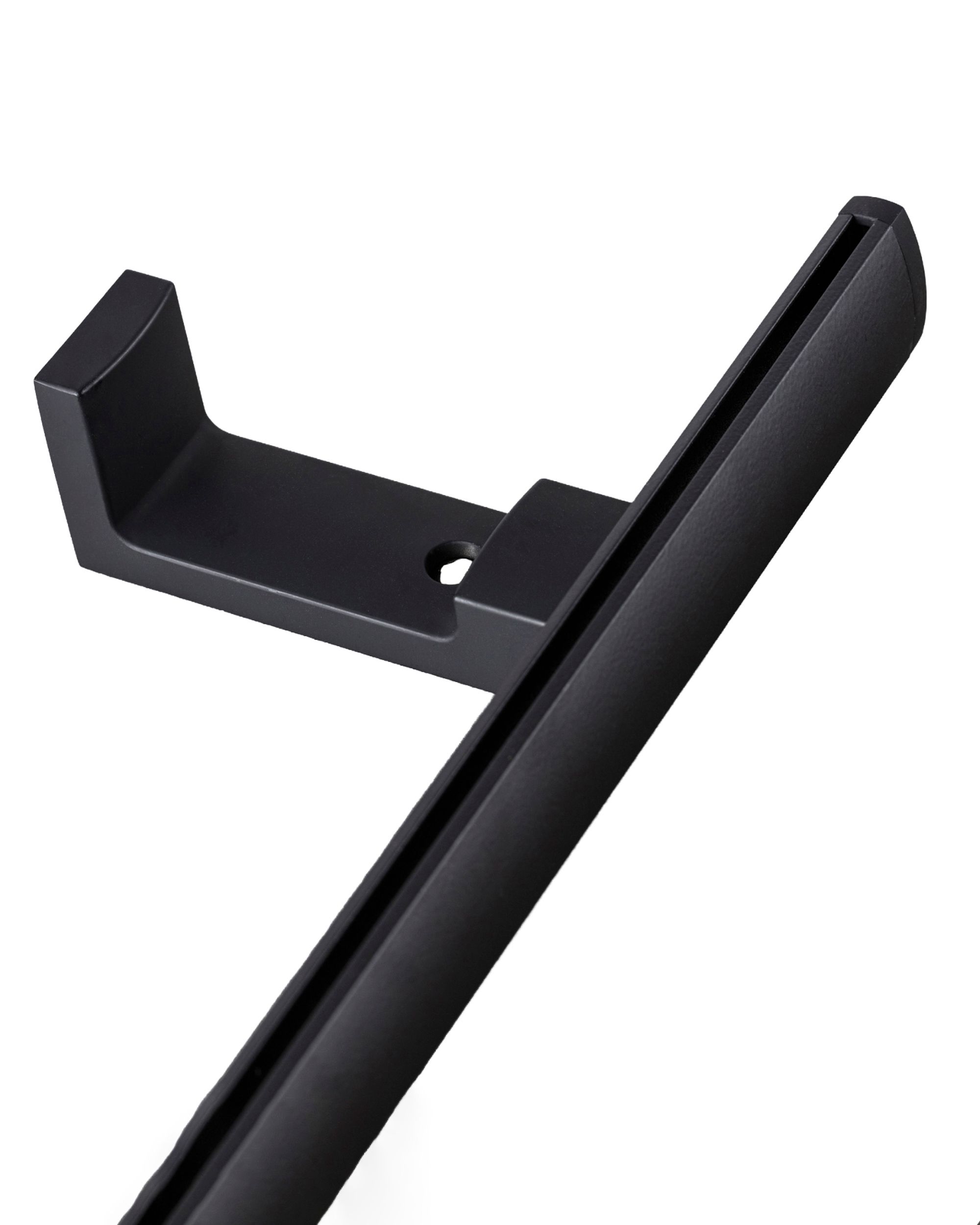Support mural en métal pour rail de plafond Premium noir