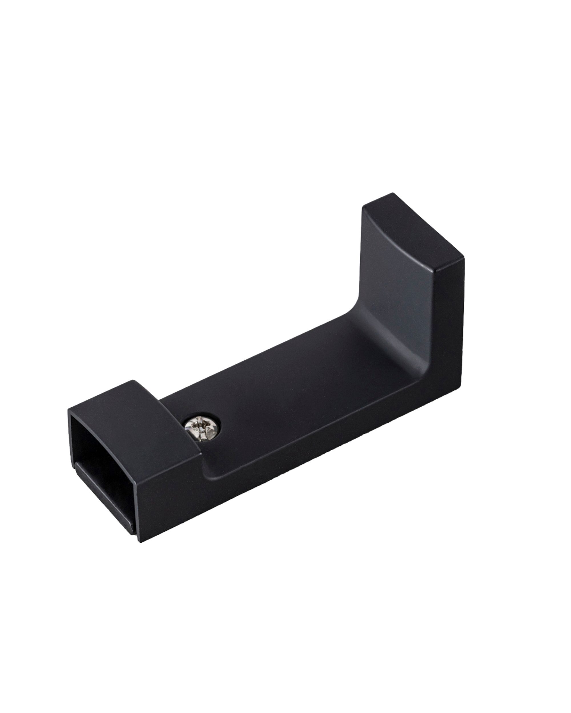 Support mural en métal pour rail de plafond Premium noir (hover)