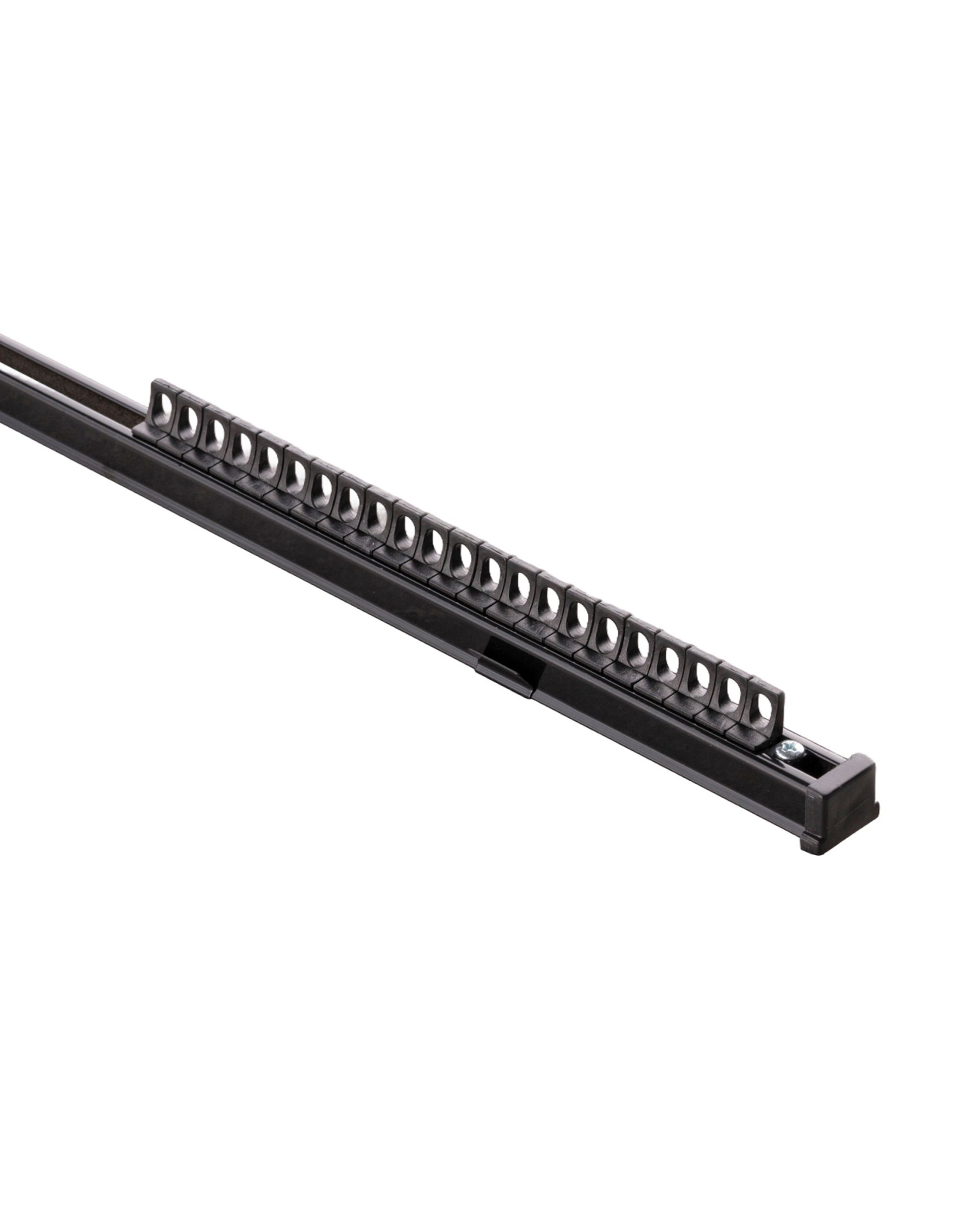 Rail de plafond en aluminium TS simple 180 cm noir – kit complet