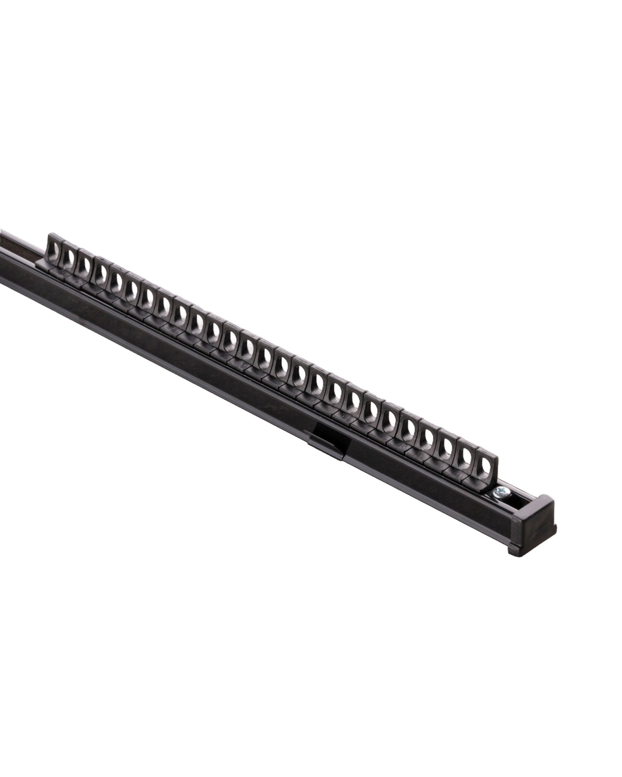 Rail de plafond en aluminium TS simple 210 cm noir – kit complet