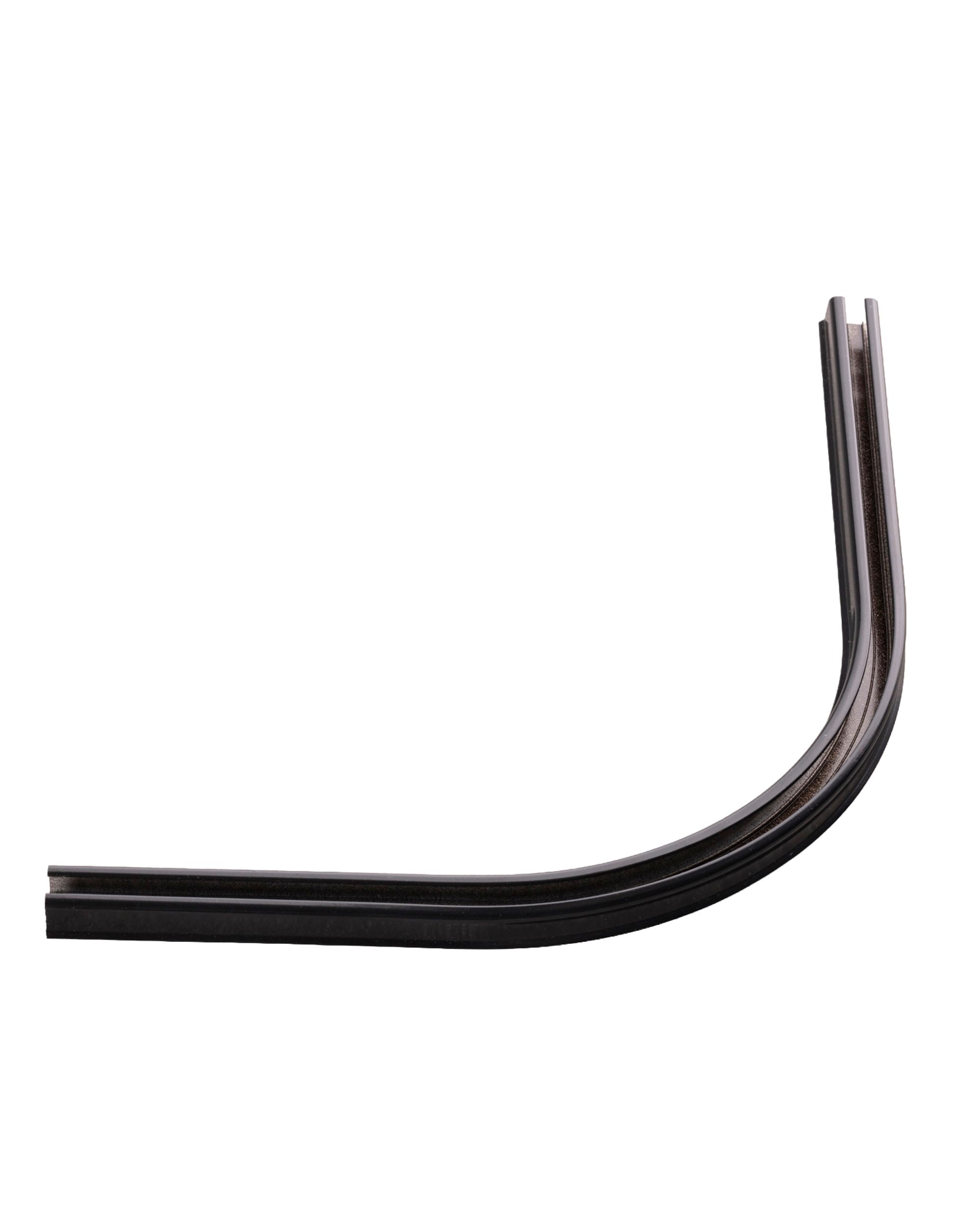 Courbe grande pour rail en aluminium TS, noir