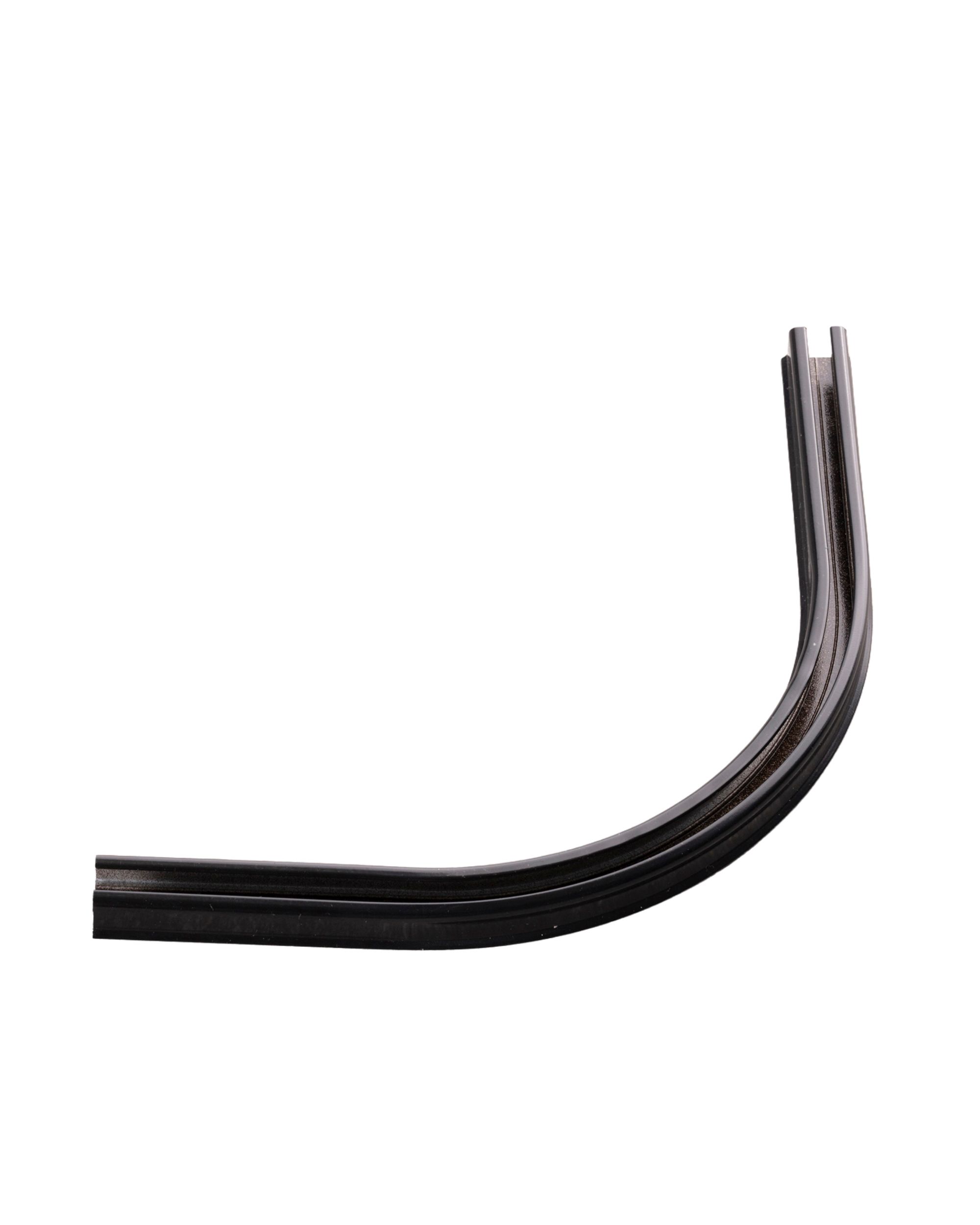Courbe petite pour rail en aluminium TS, noir