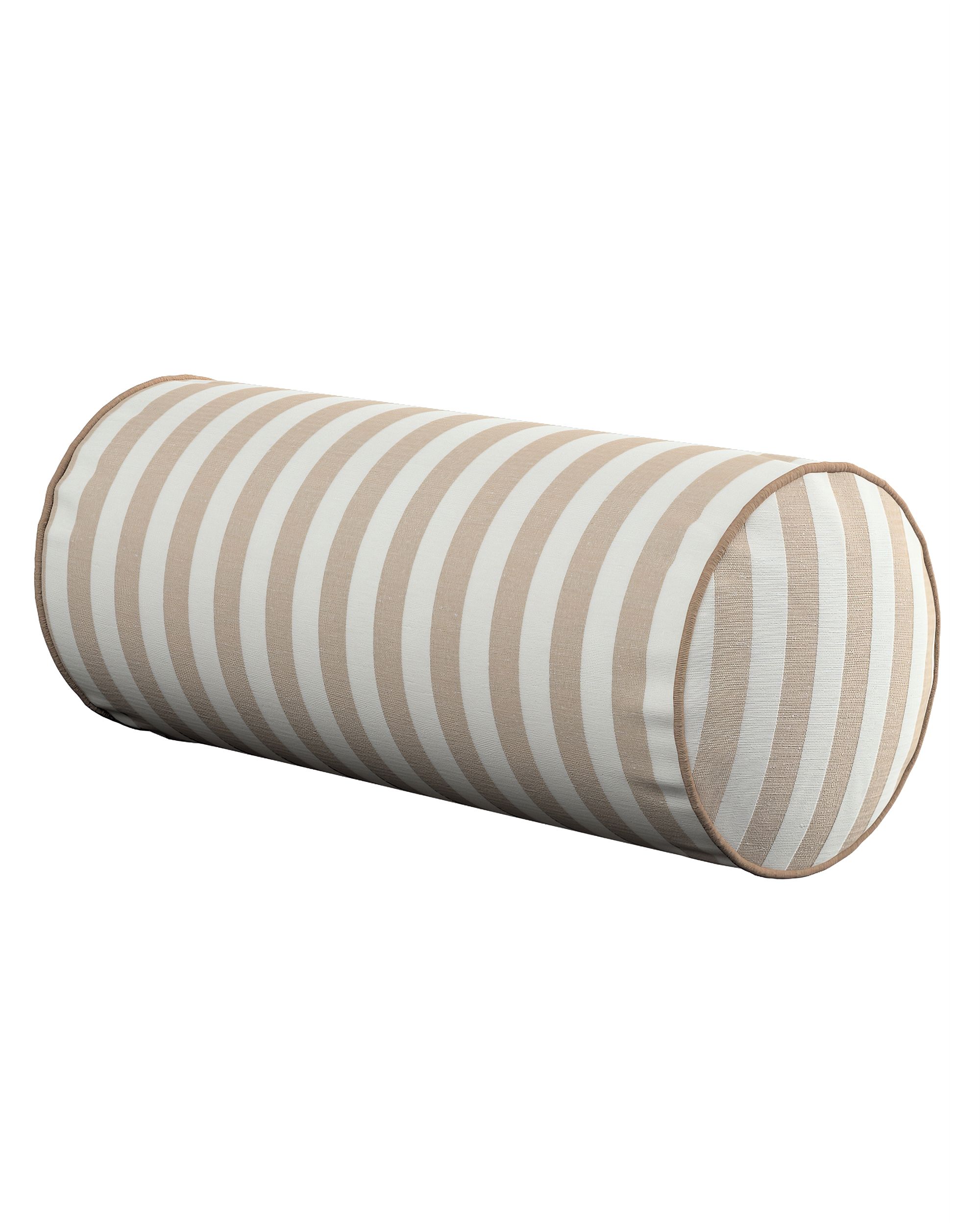 Coussin-rouleau Ruby couleur beige tissu à motifs