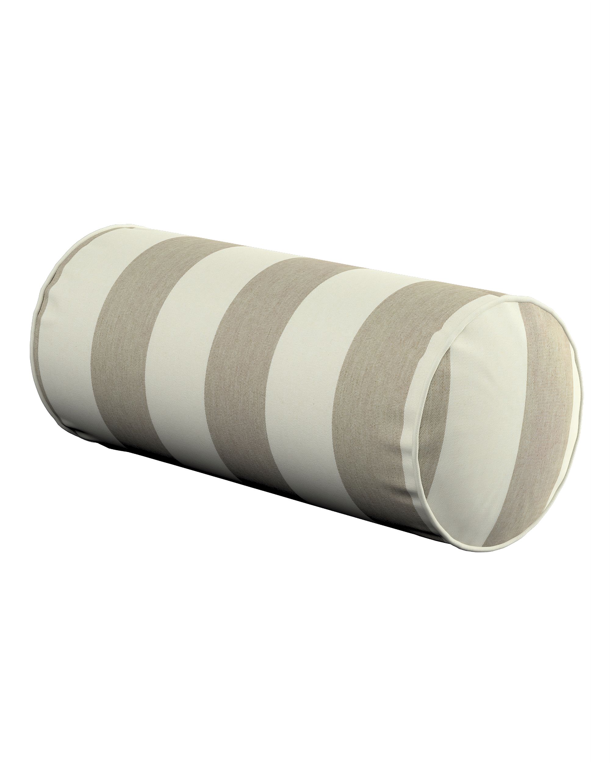 Coussin-rouleau Ruby couleur beige tissu à motifs