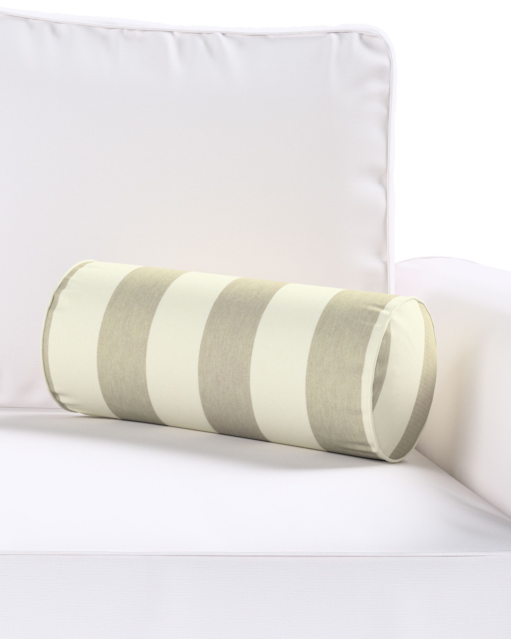 Coussin-rouleau Ruby couleur beige tissu à motifs (hover)