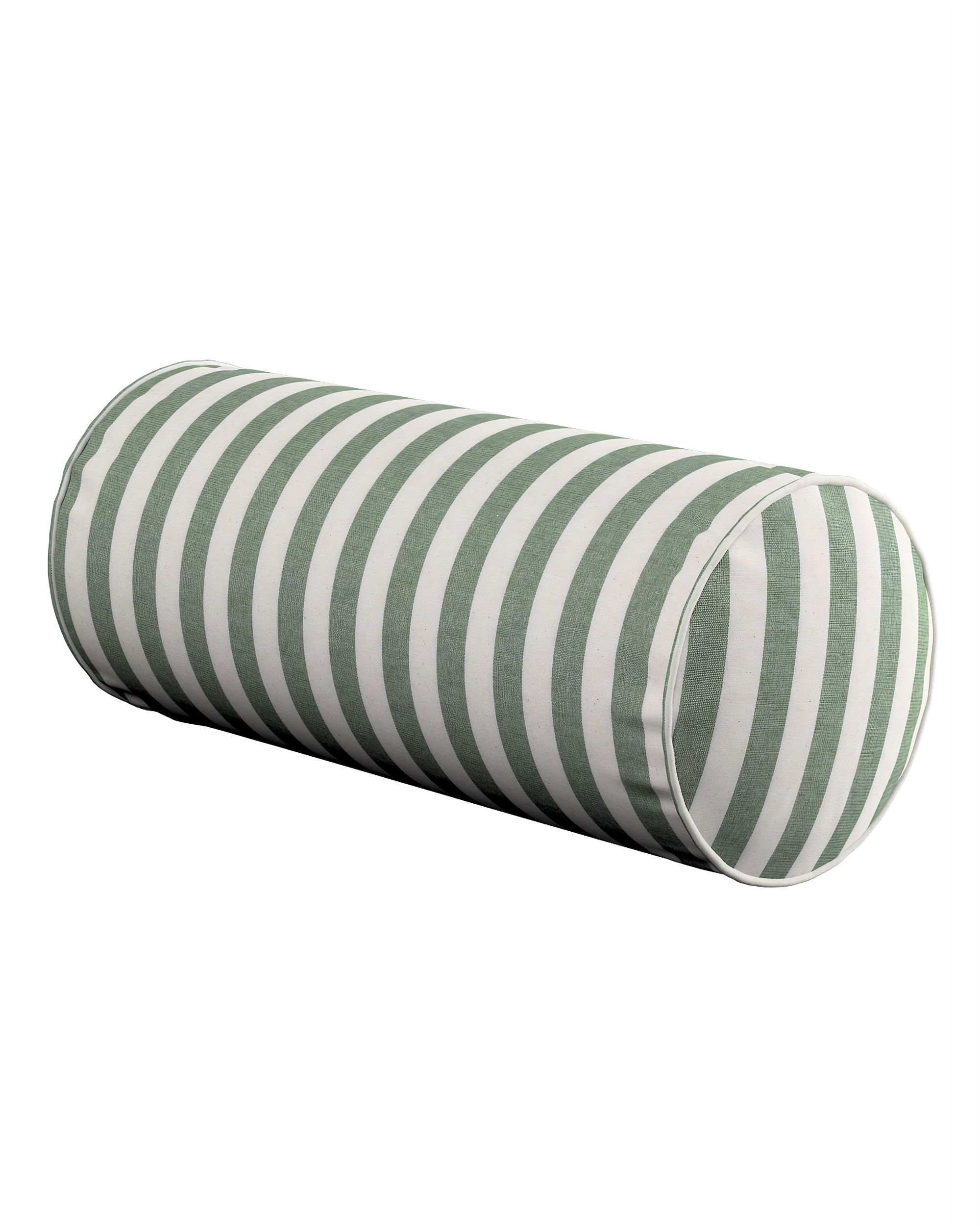 Coussin-rouleau Ruby couleur vert tissu à motifs