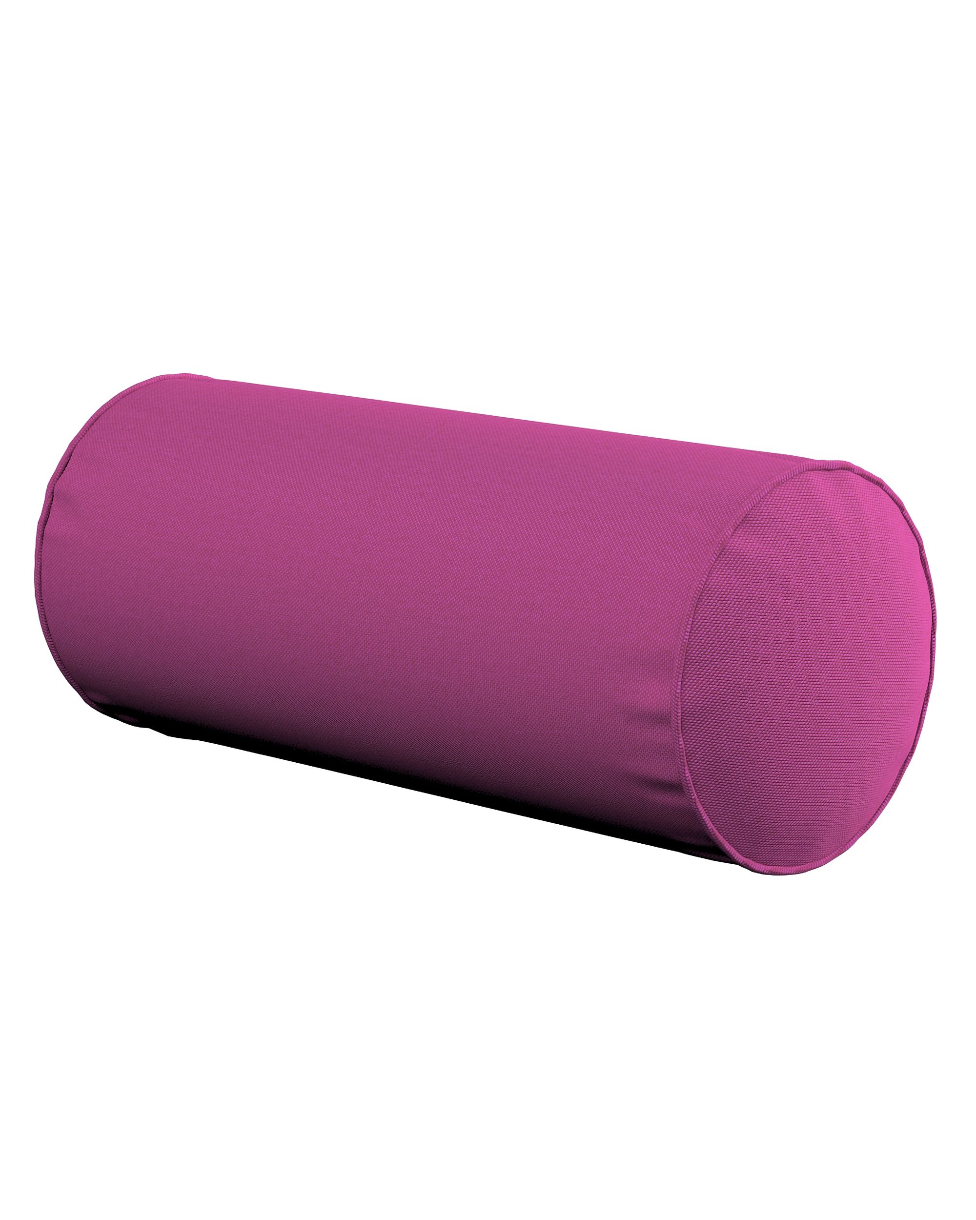 Coussin-rouleau Ruby couleur rose tissu tresse