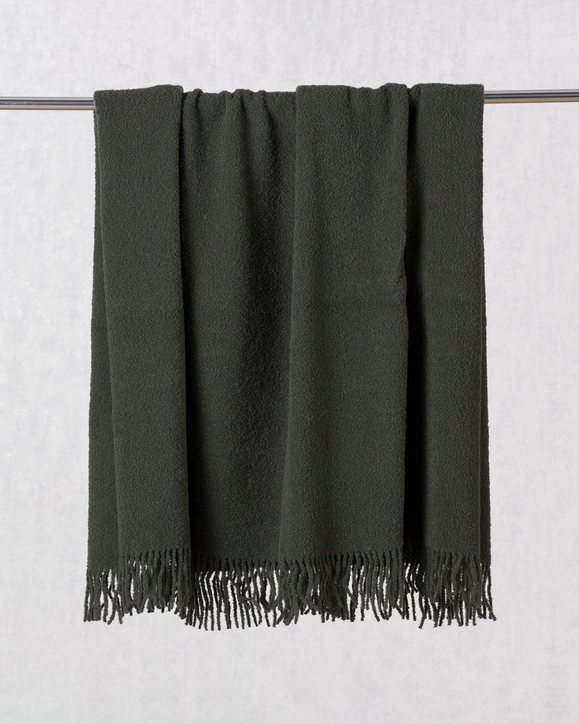 Plaid Boucle 140x200cm vert laurier (hover)