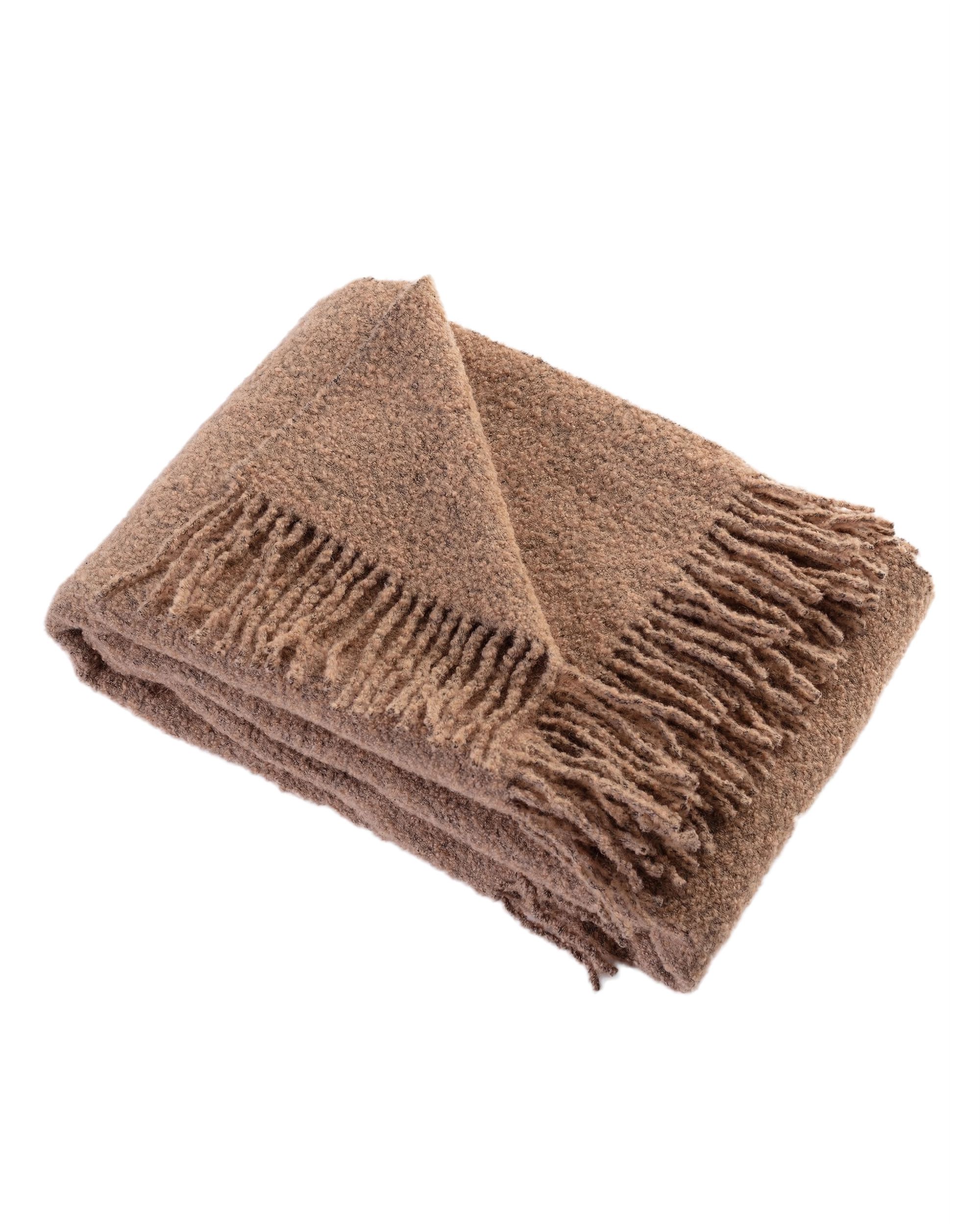 Plaid Boucle 140x200cm camel