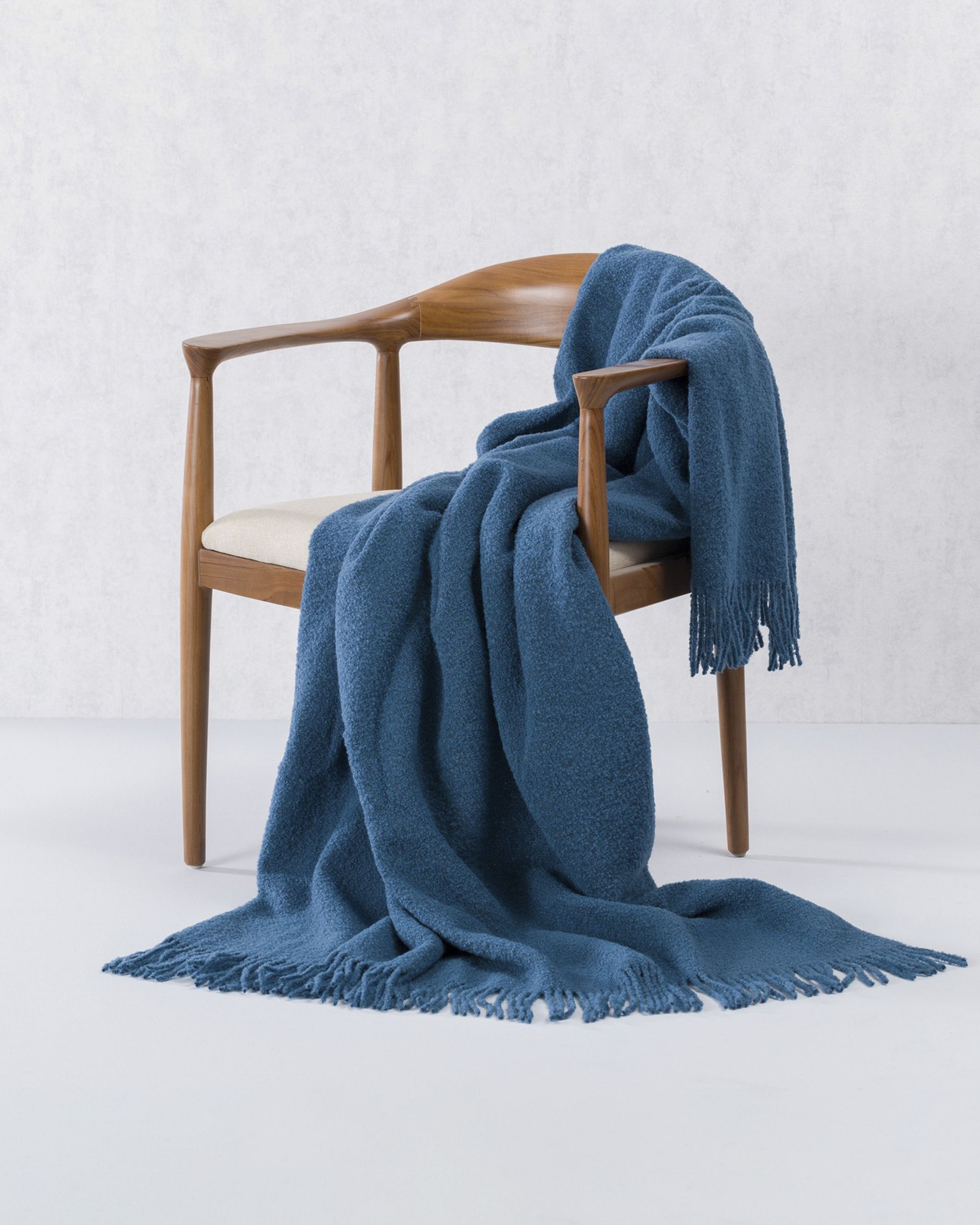 Plaid Boucle 140x200cm blue