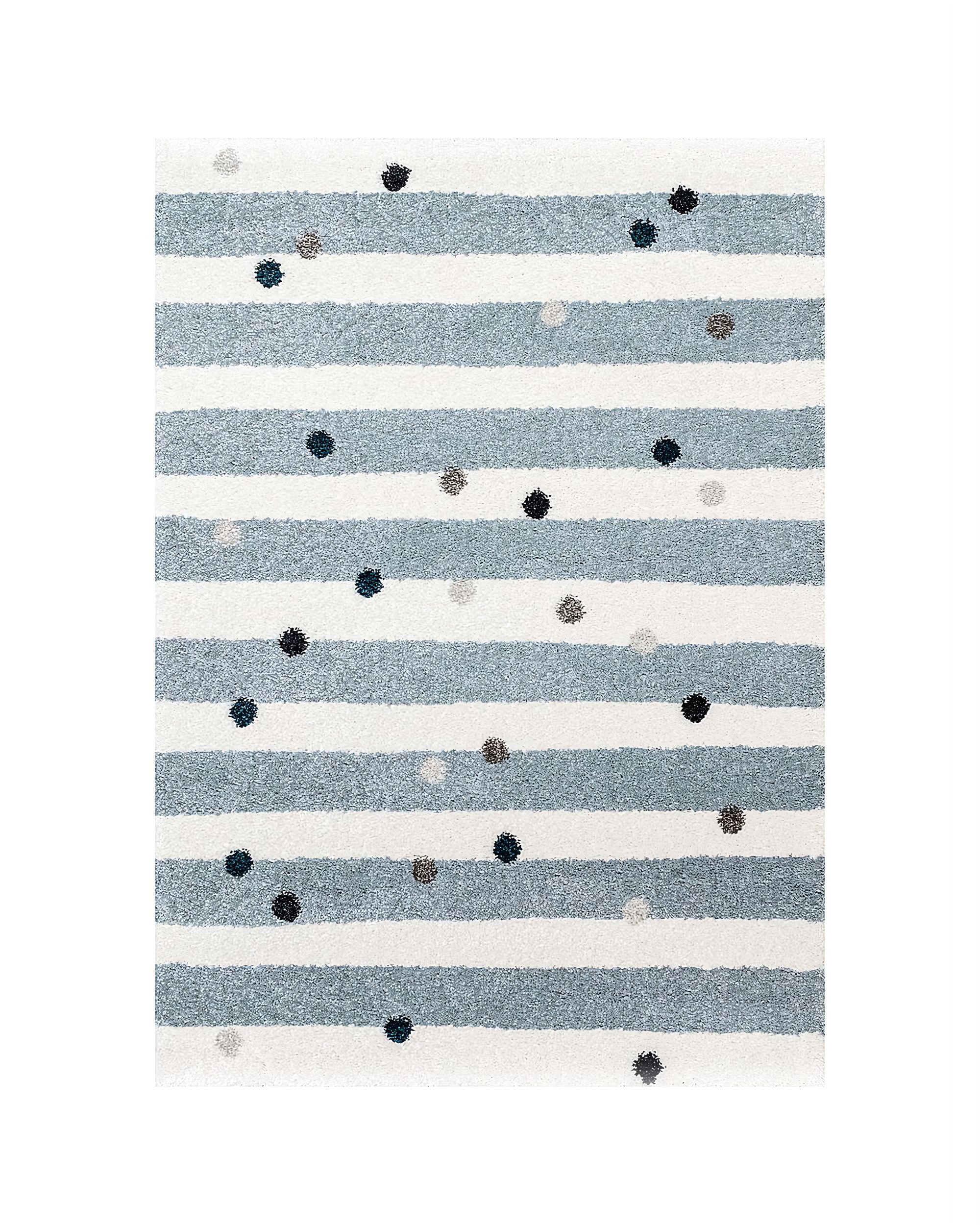 Tapis Stripes and Dots blue 160x230cm