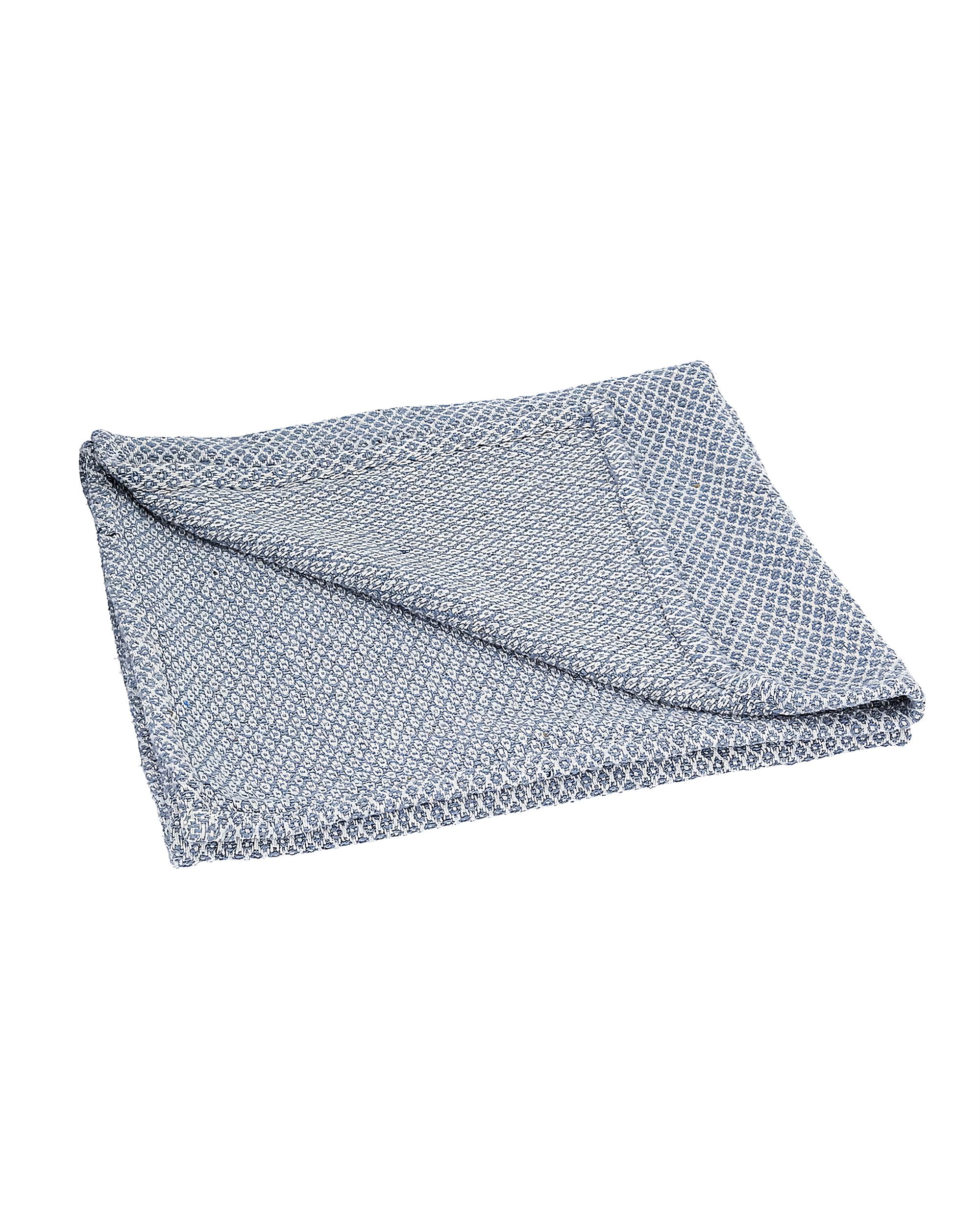 Couverture en coton bleu