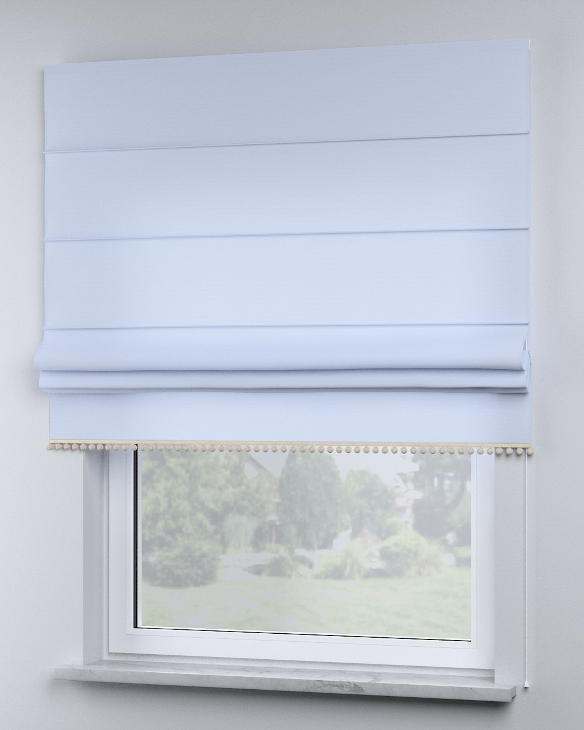 Store bateau à pompons couleur bleu (hover)