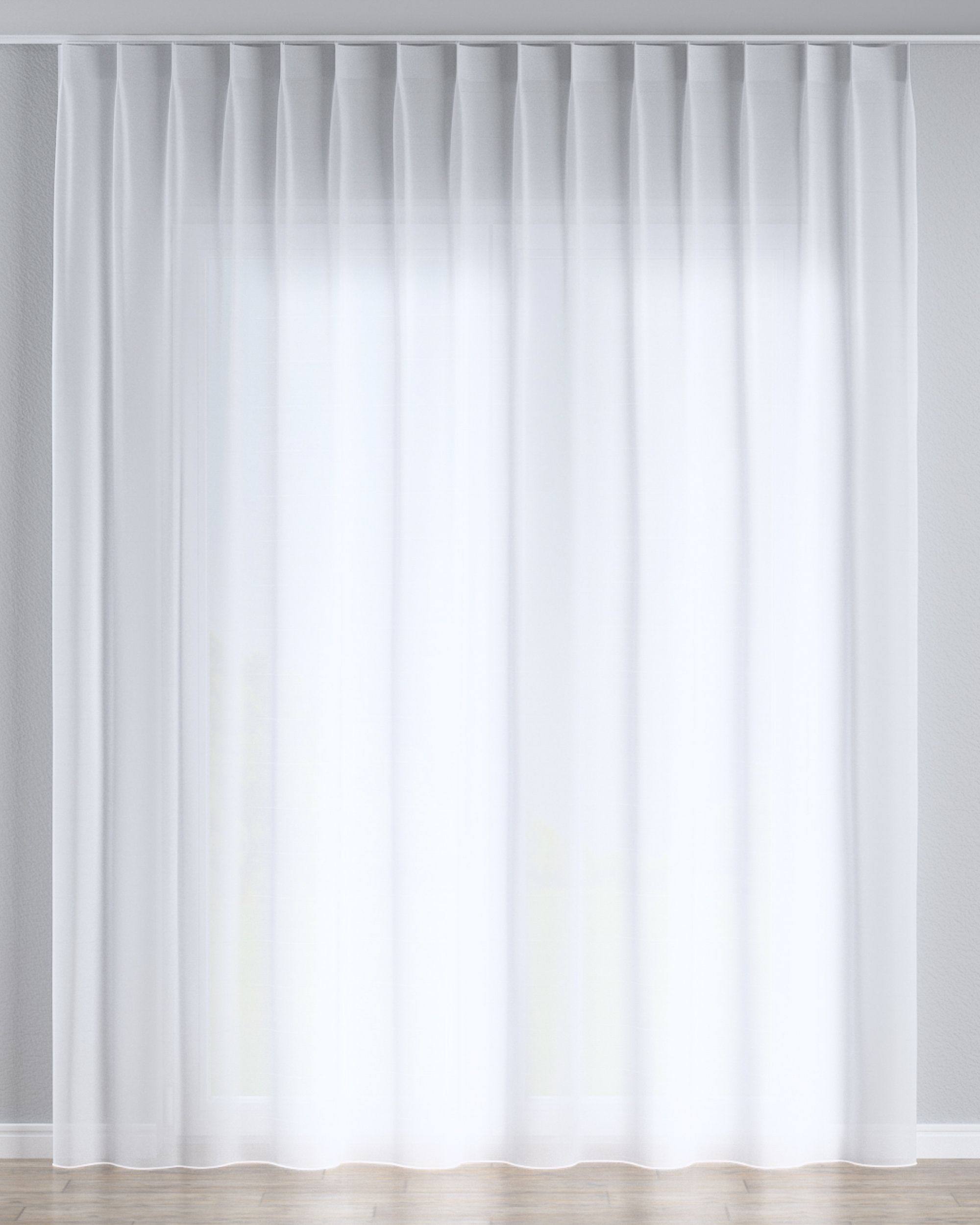 1484-178-08 couleur blanc tissu semi-transparent, tresse