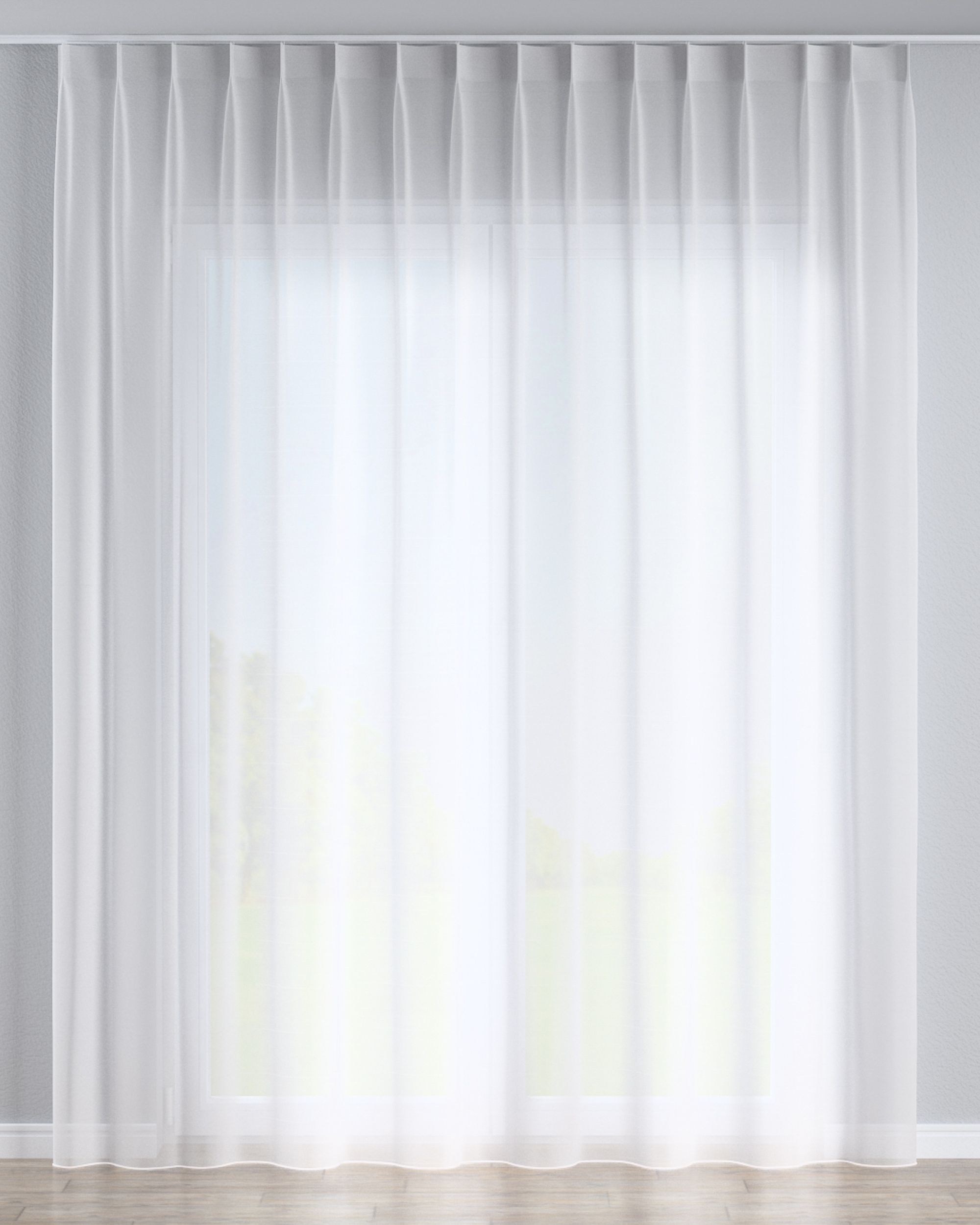 1484-183-33 couleur crème tissu semi-transparent, tresse